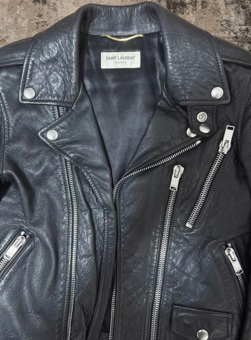 Saint Laurent L17 Bloodluster Leather Jacket