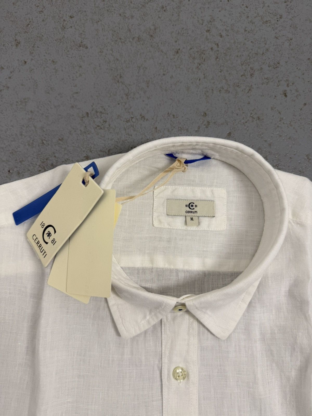 Cerruti 1881 Cerruti 1881 100% Linen Short Sleeve Shirt Size US XL / EU 56 / 4 - 7 Thumbnail