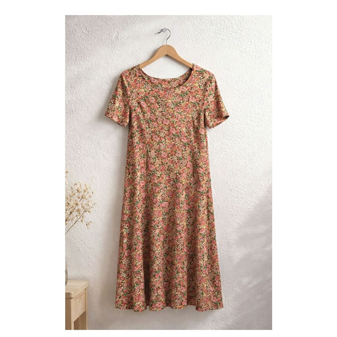 Other VTG E.D. Michaels Melanie Drucker Floral A Line Dress 9/10 Size M / US 6-8 / IT 42-44 - 4 Thumbnail