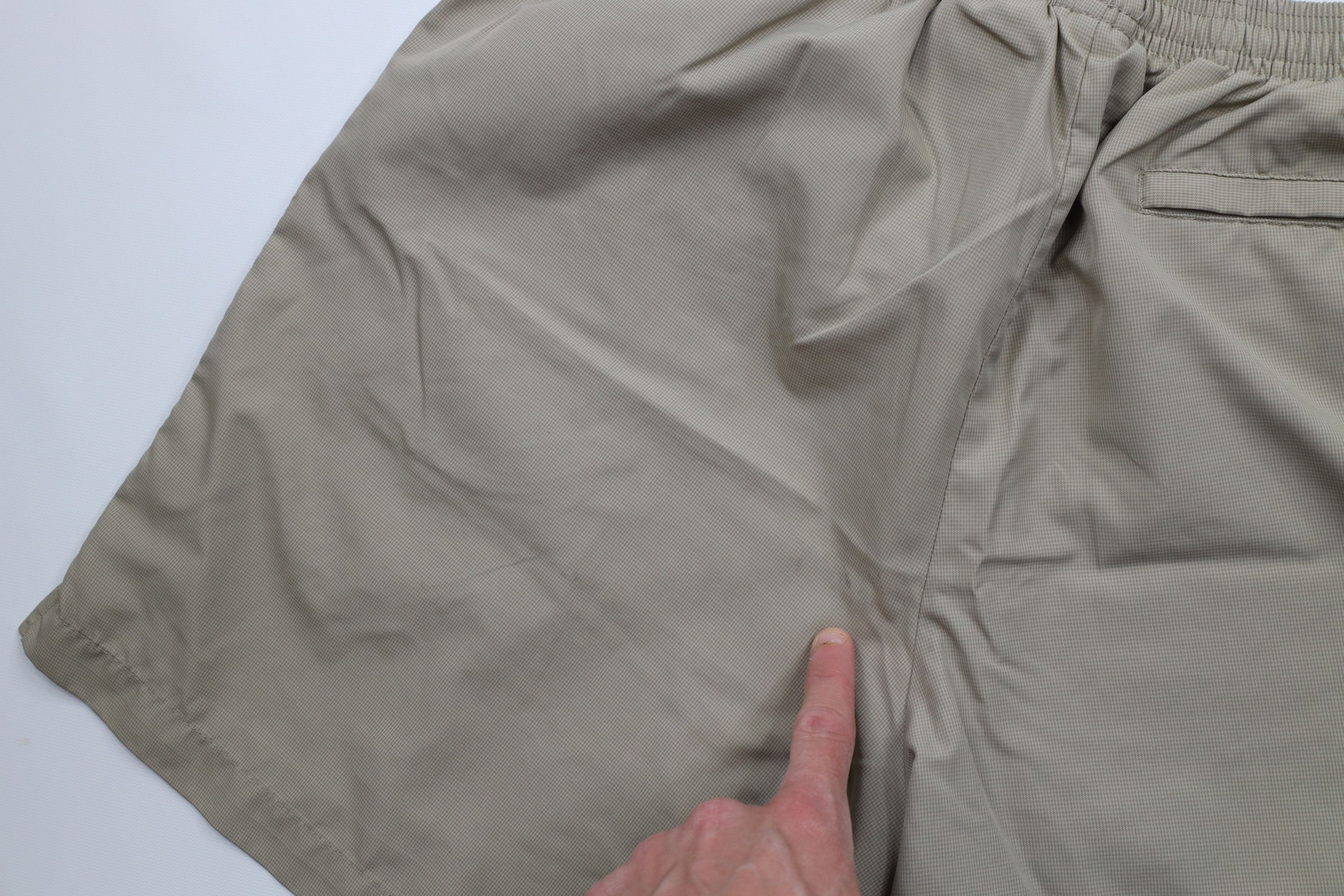 Nike × Vintage Vintage Nike Challenge Court Mini Swoosh Tennis Shorts Beige Size US 34 / EU 50 - 13 Thumbnail