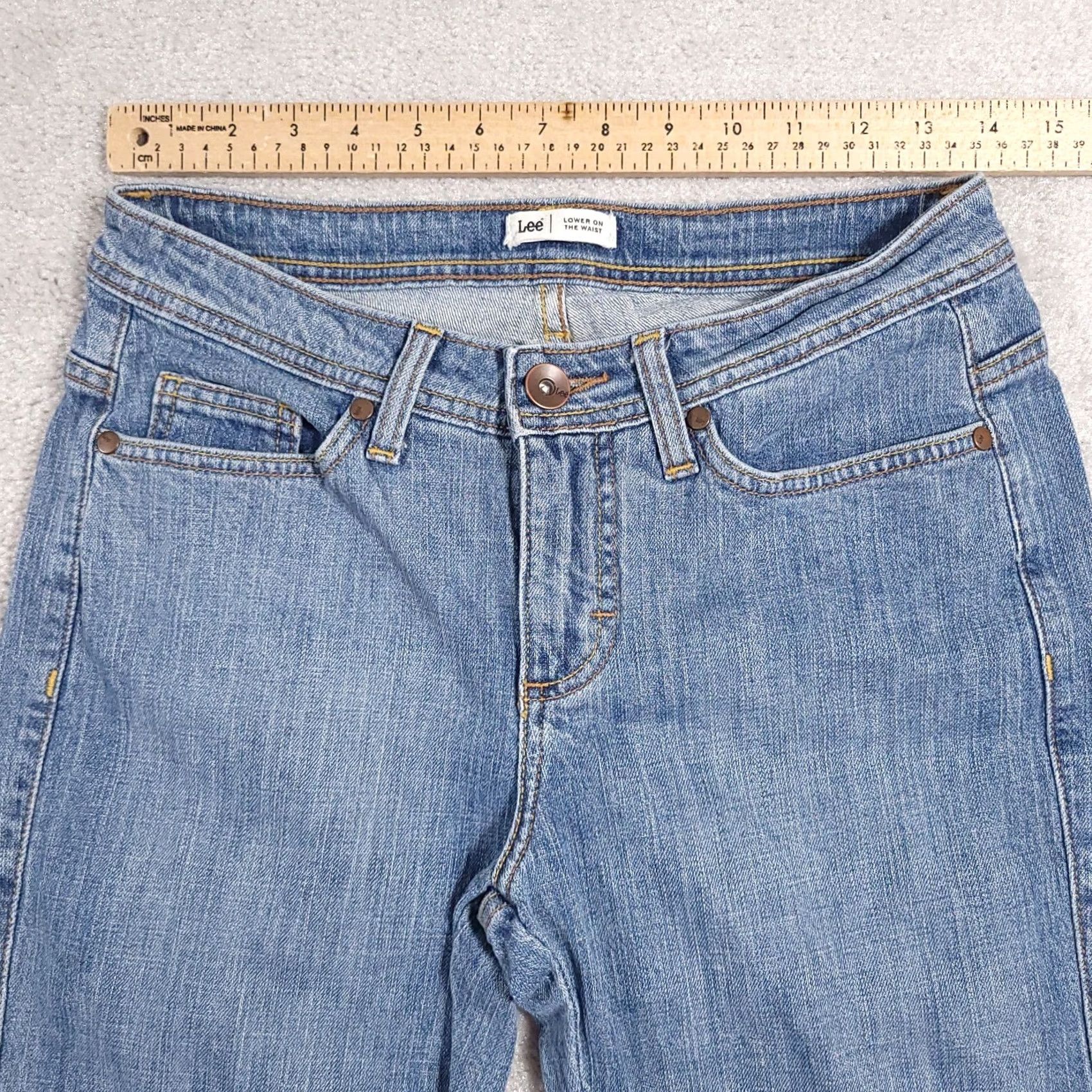 Lee Lee Capri Jeans Women's 4 Medium Denim Low Rise Stretch Crop Size 27" / US 4 / IT 40 - 5 Thumbnail