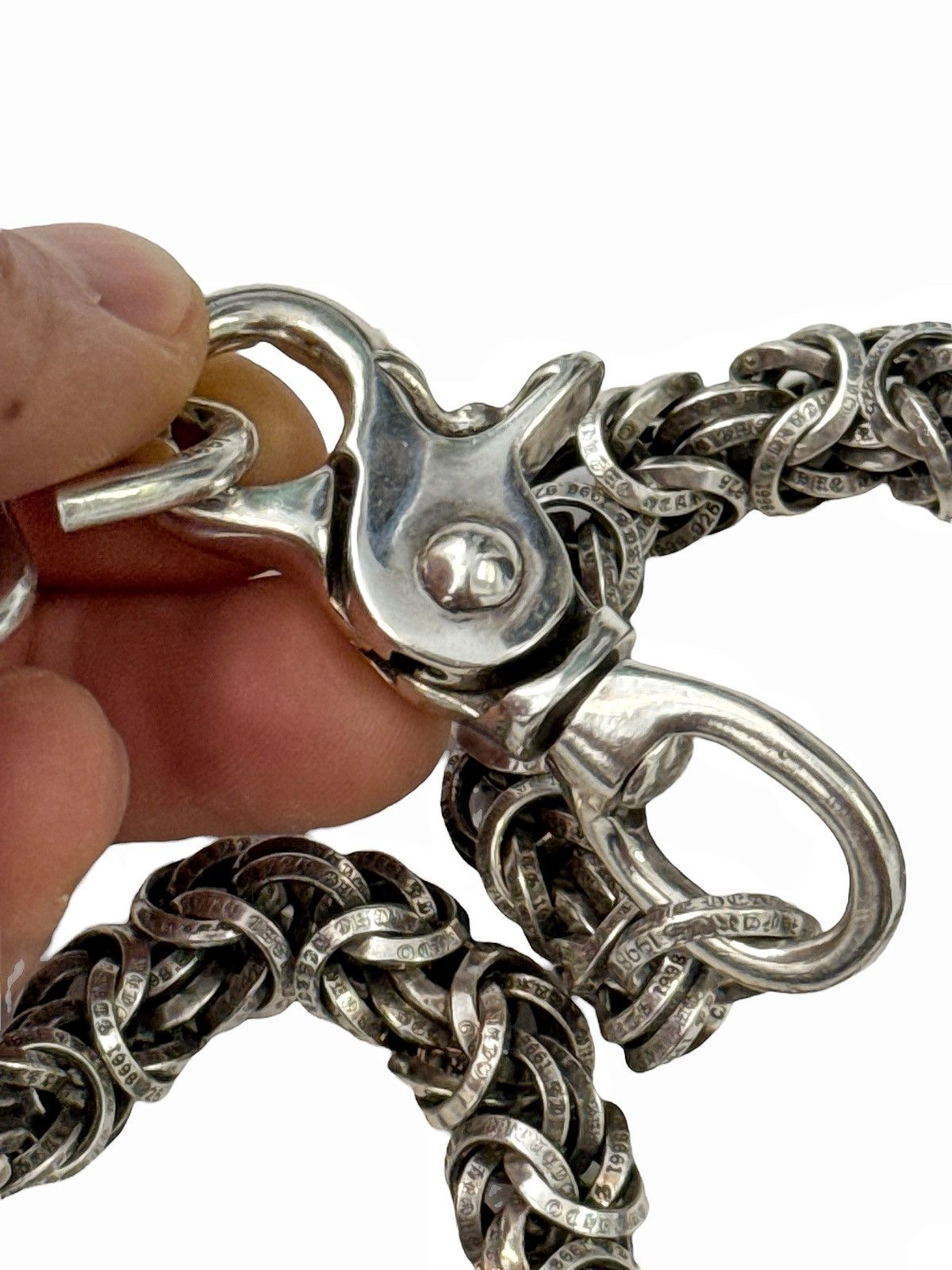 Chrome Hearts Interweave B Chain Wallet Rings Chain w Lobster Clasp Size ONE SIZE - 16 Thumbnail