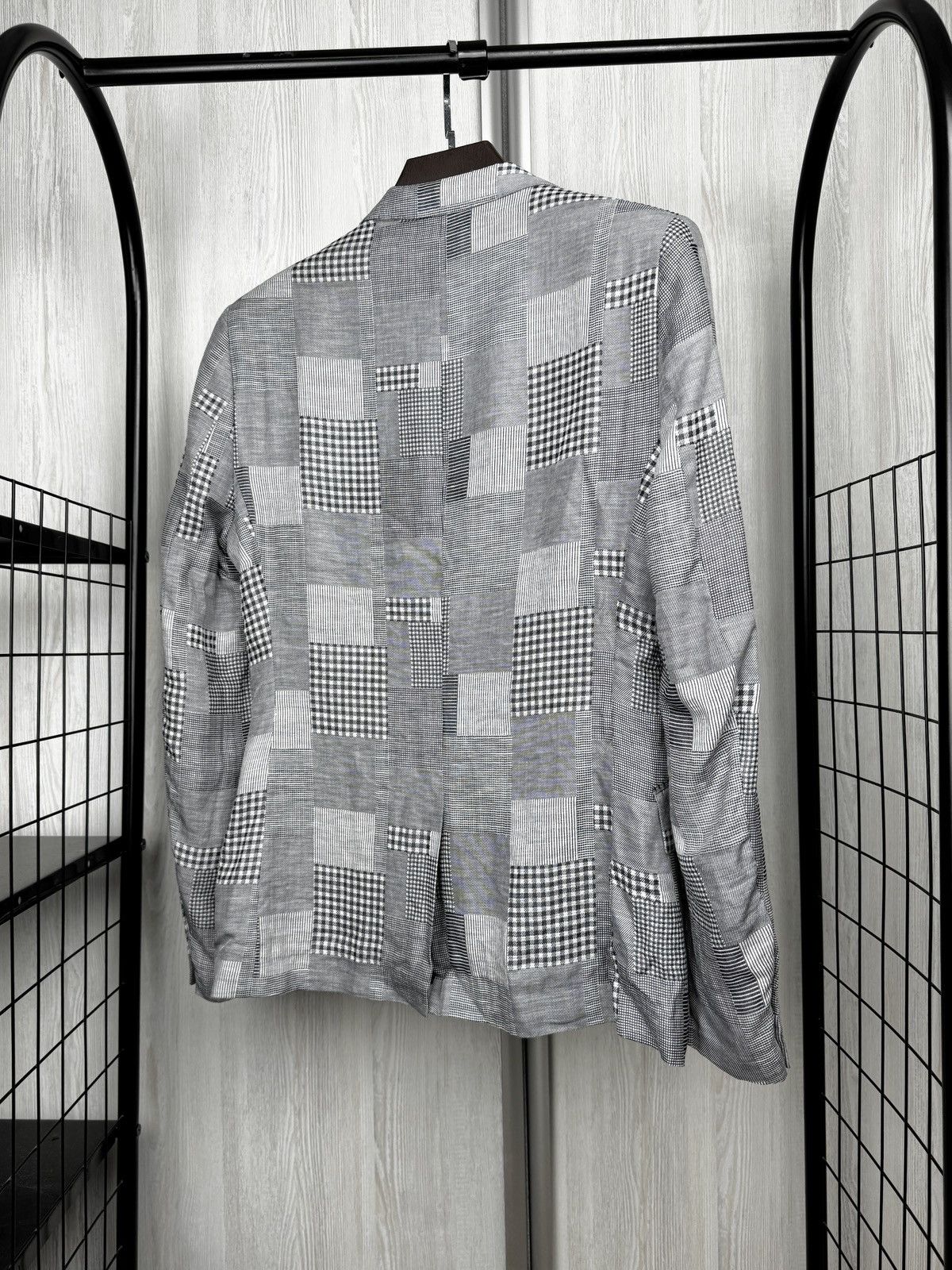 Other Holland Esquire Patchwork Cotton Linen Blazer Vest Set Suit Size 38R - 12 Thumbnail