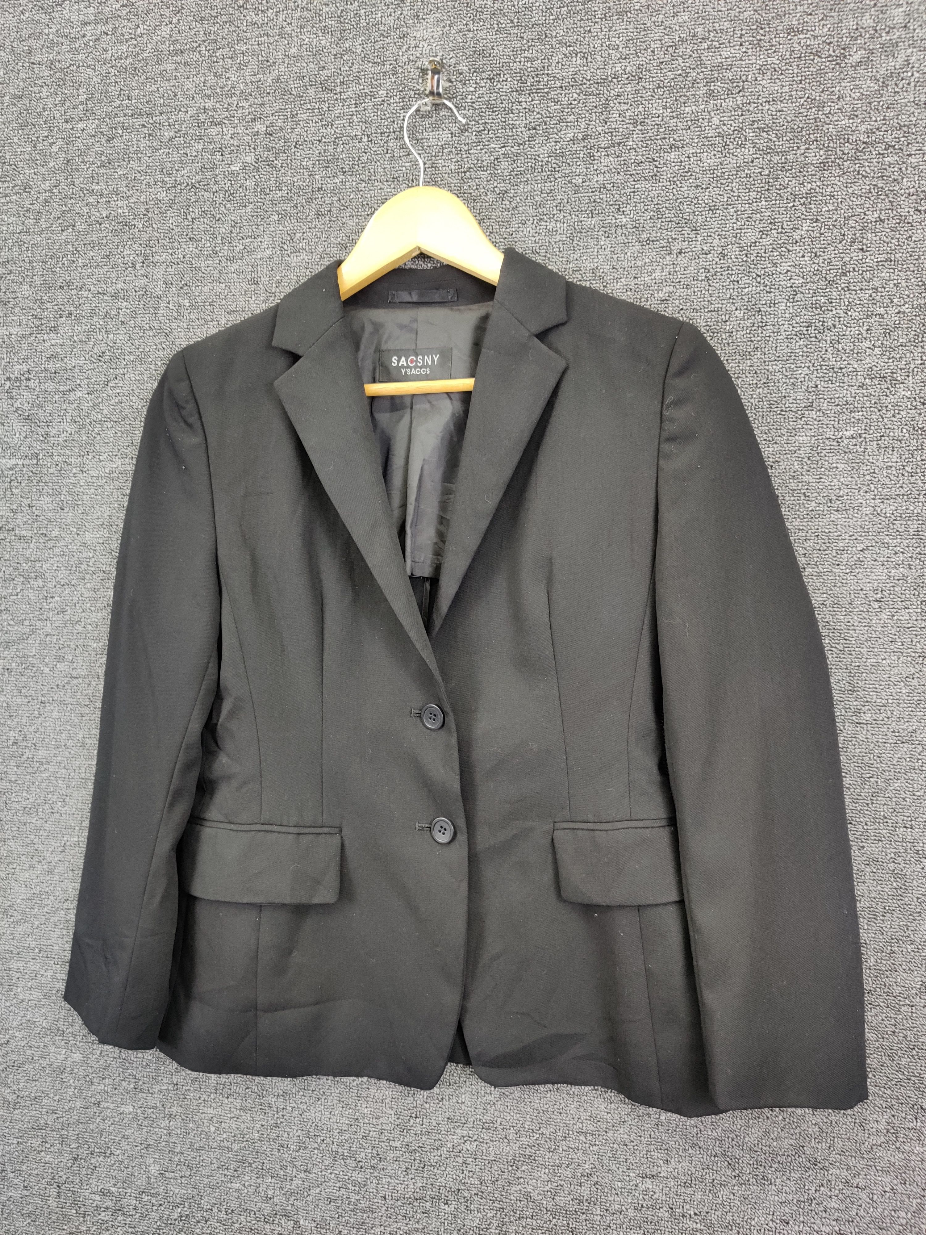 Yohji Yamamoto Vintage Y'saccs Yohji Yamamoto Wool Single Breasted Blazer Size US S / EU 44-46 / 1 - 2 Thumbnail