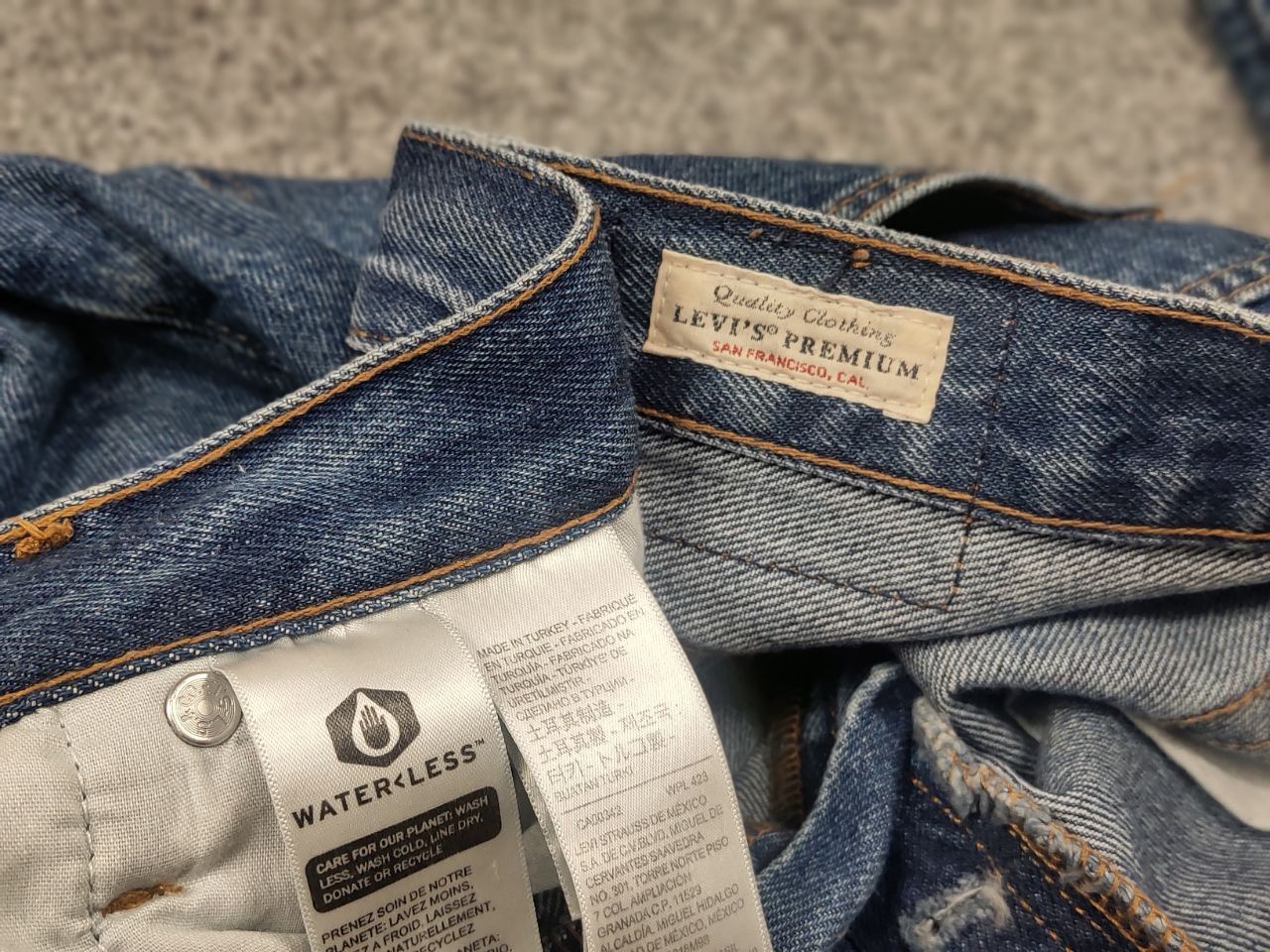 Levi's Levis 501's Straight Women's blue Denim Jeans Size 32" / US 10 / IT 46 - 9 Thumbnail