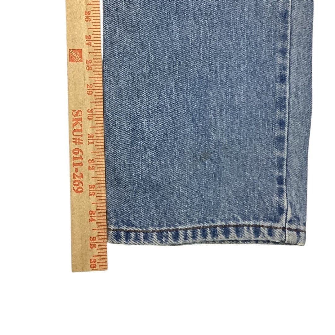 Levi's Levi's 550 Relaxed Fit Light Wash Denim Jeans Y2K Black Batw Size US 36 / EU 52 - 5 Thumbnail