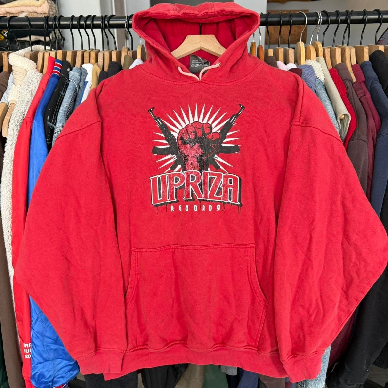 Other Vintage Y2K Upriza Records Hoodie With Cool Graphic Size US XXL / EU 58 / 5 - 1 Thumbnail