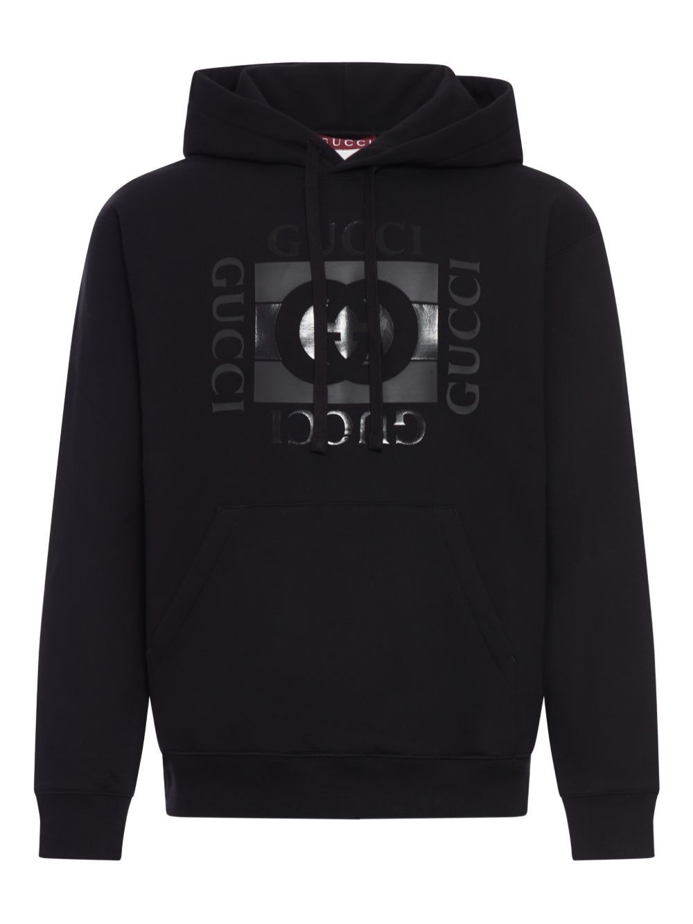 Gucci LOGO COTTON HOODIE Size US M / EU 48-50 / 2 - 1 Thumbnail