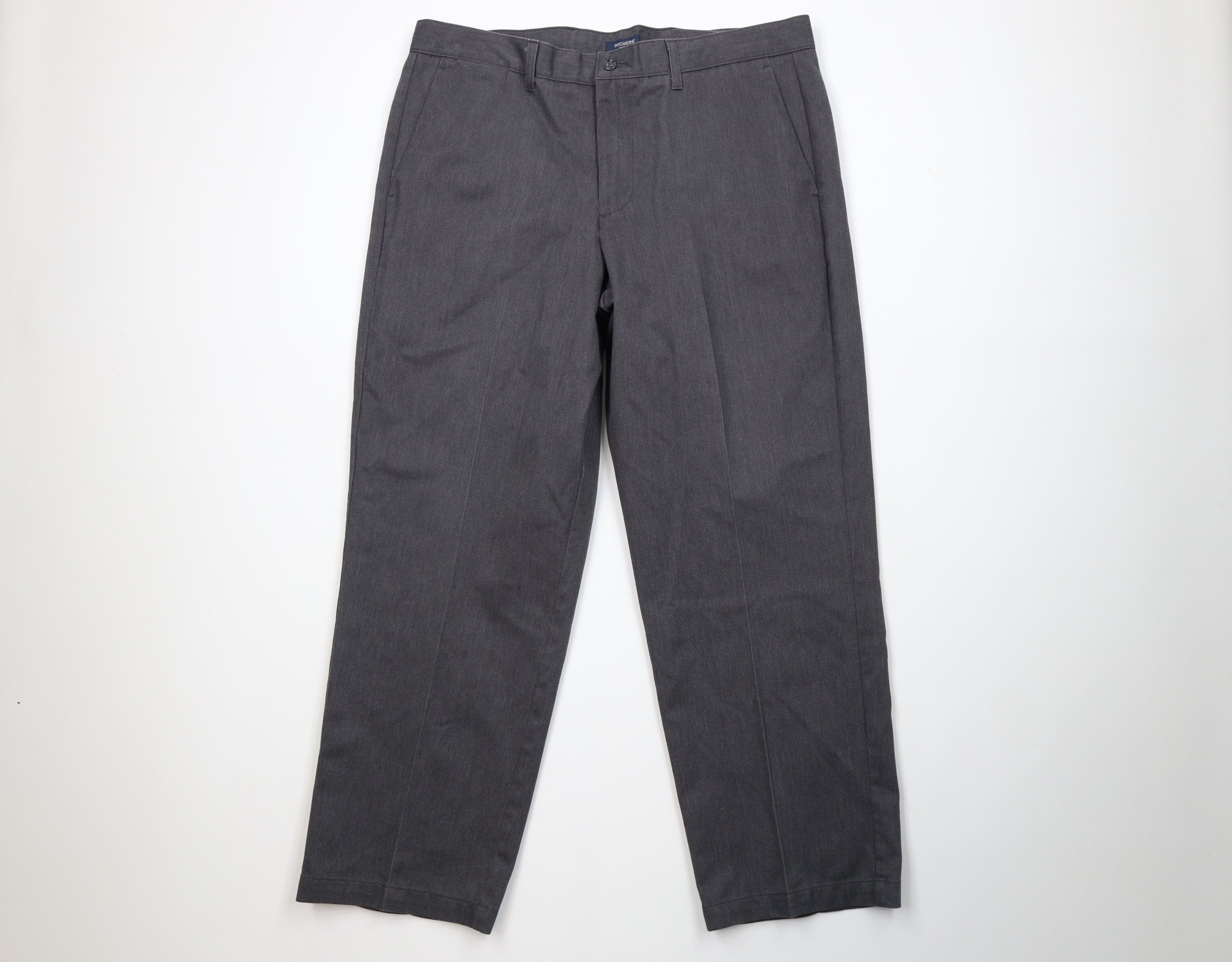 Dockers Vintage Y2K 2002 Dockers Wide Leg Chino Pants Gray Cotton Size US 38 / EU 54 - 1 Thumbnail