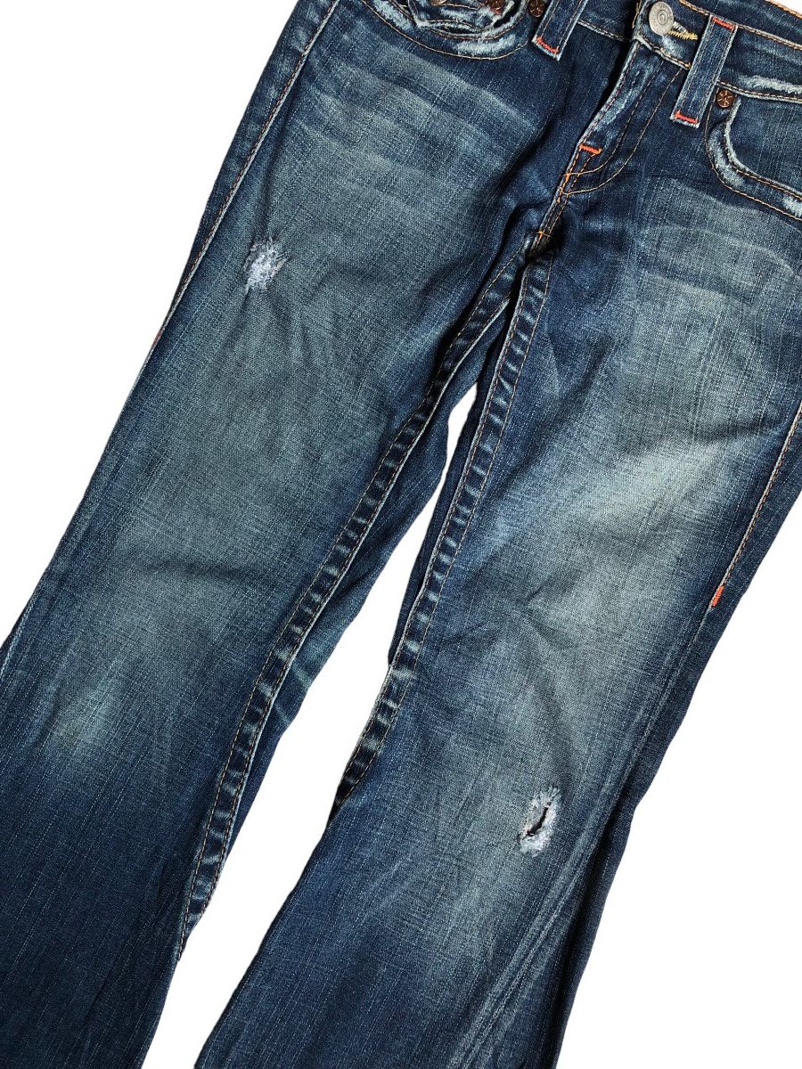 True Religion True Religion Joey low rise spiral cut flared jeans Size US 31 - 7 Thumbnail