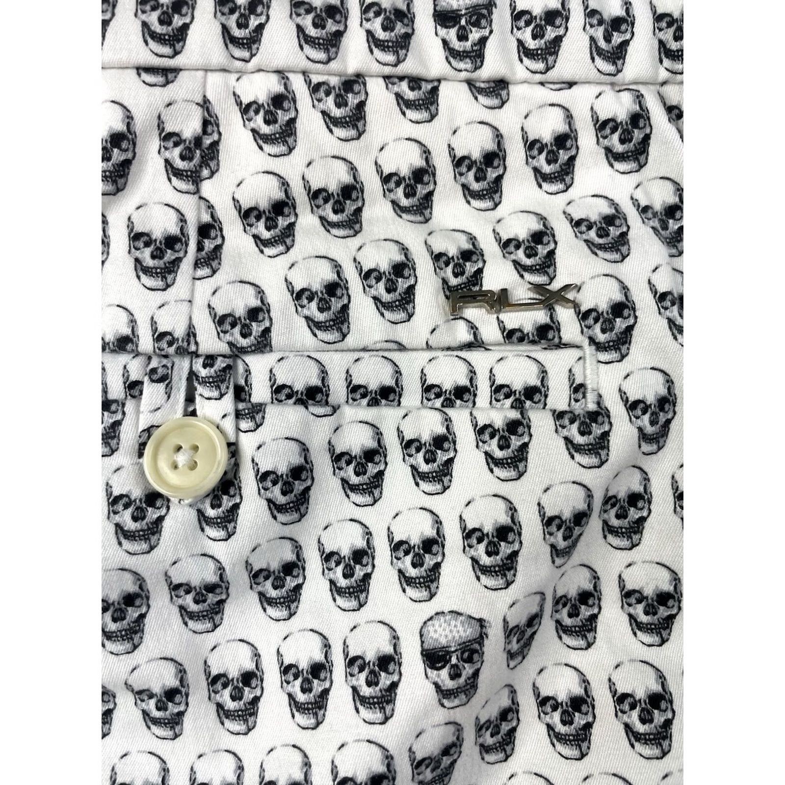 Polo Ralph Lauren RLX Ralph Lauren Shorts Mens 38 White Black Skull Print Golf Stretch All Over Size US 38 / EU 54 - 4 Thumbnail