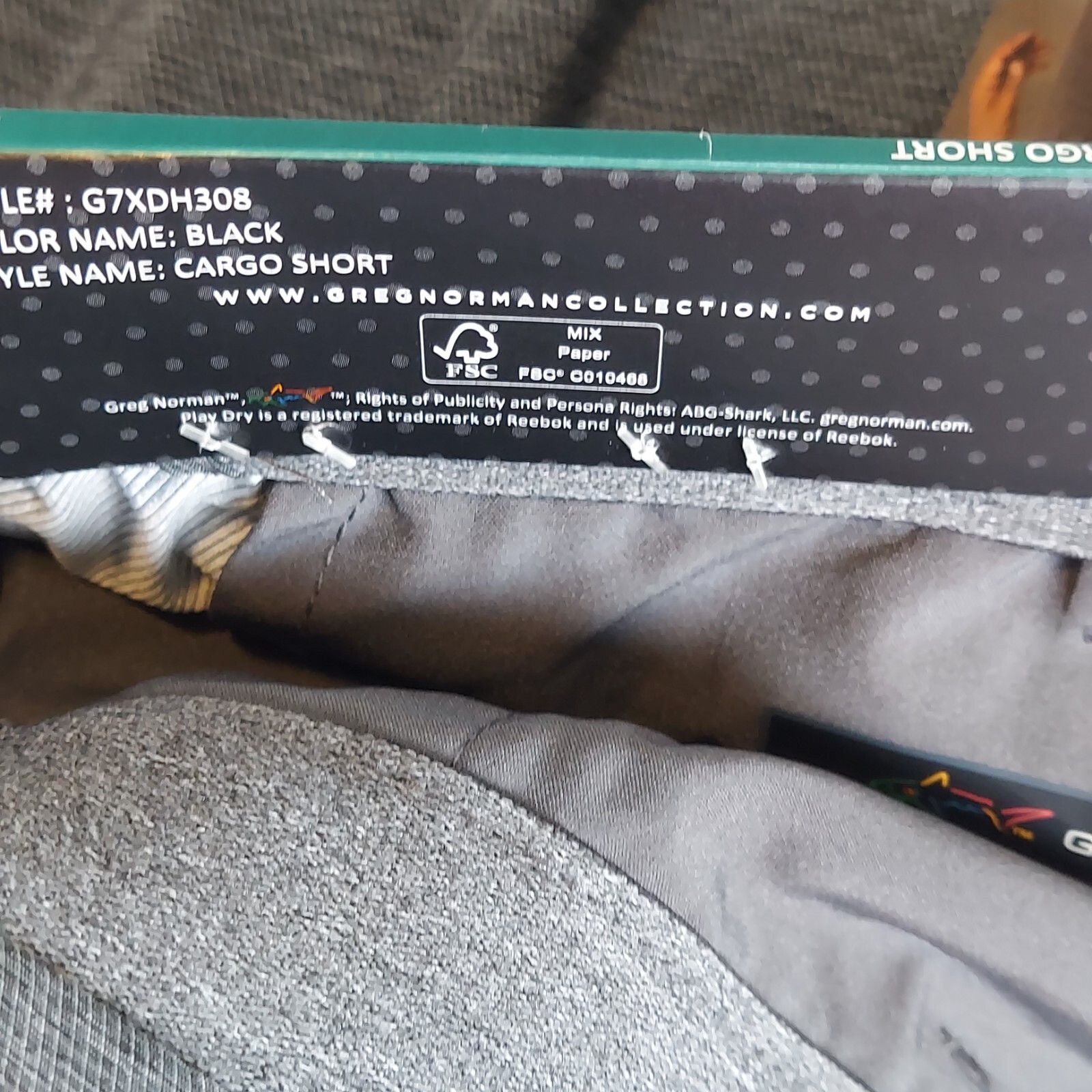 Greg Norman Greg Norman Men's Grey Cargo Golf Shorts Size 40 Size US 40 / EU 56 - 10 Thumbnail
