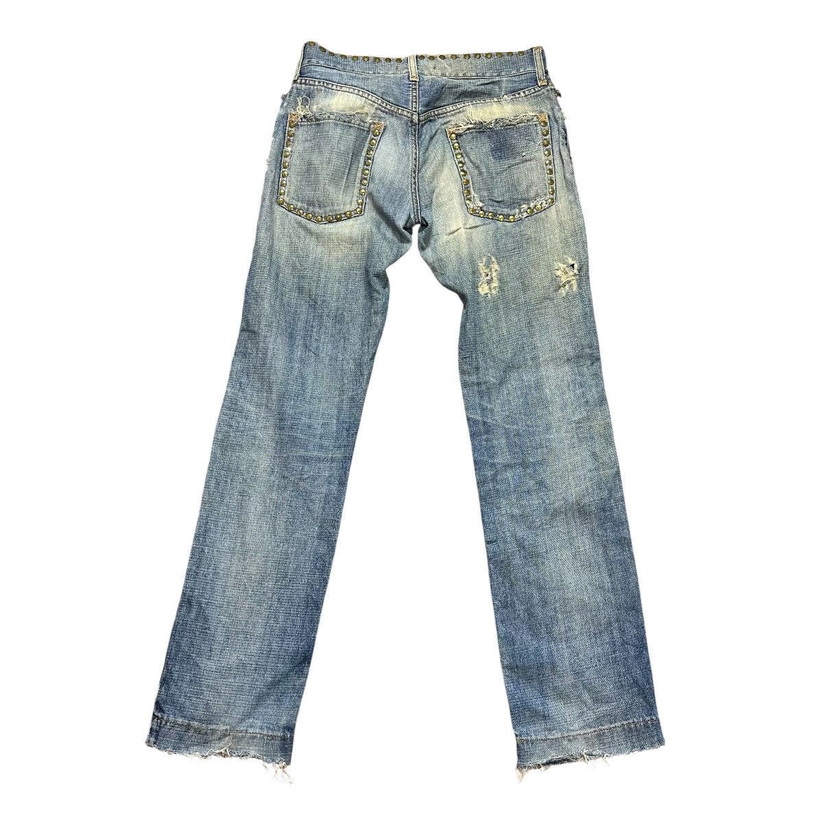 Dolce & Gabbana D&G Dolce & Gabbana Studded Distressed Denim Jeans Italy Size US 31 - 2 Thumbnail
