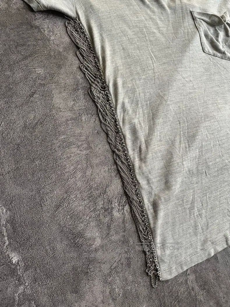 Saint Laurent Paris Saint Laurent Paris Gray mulberry silk side chain short sl Size US XS / EU 42 / 0 - 4 Thumbnail