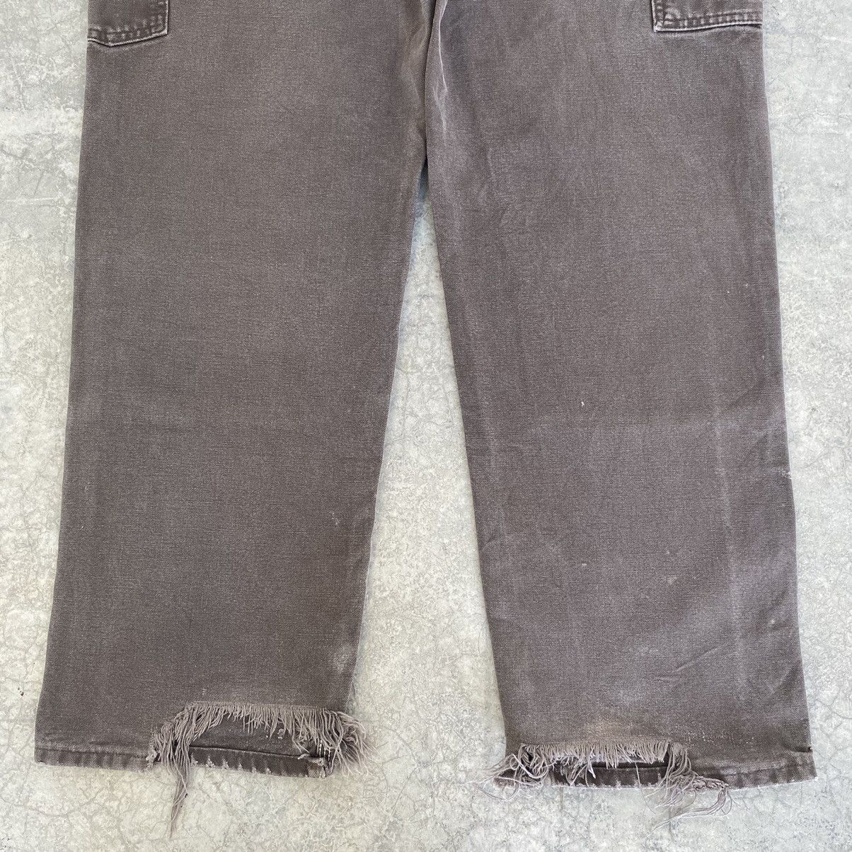 Carhartt VTG Carhartt Double Knee Faded Brown Carpenter Pants Size US 35 - 21 Thumbnail