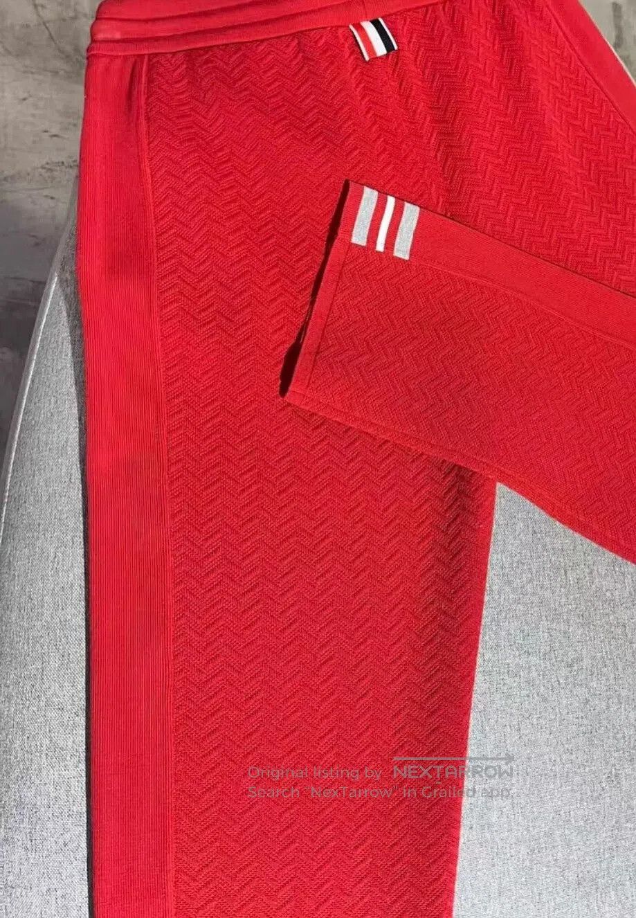 Thom Browne Thom Browne Women's Red Athletic Sweatpants. Size 39" - 4 Thumbnail