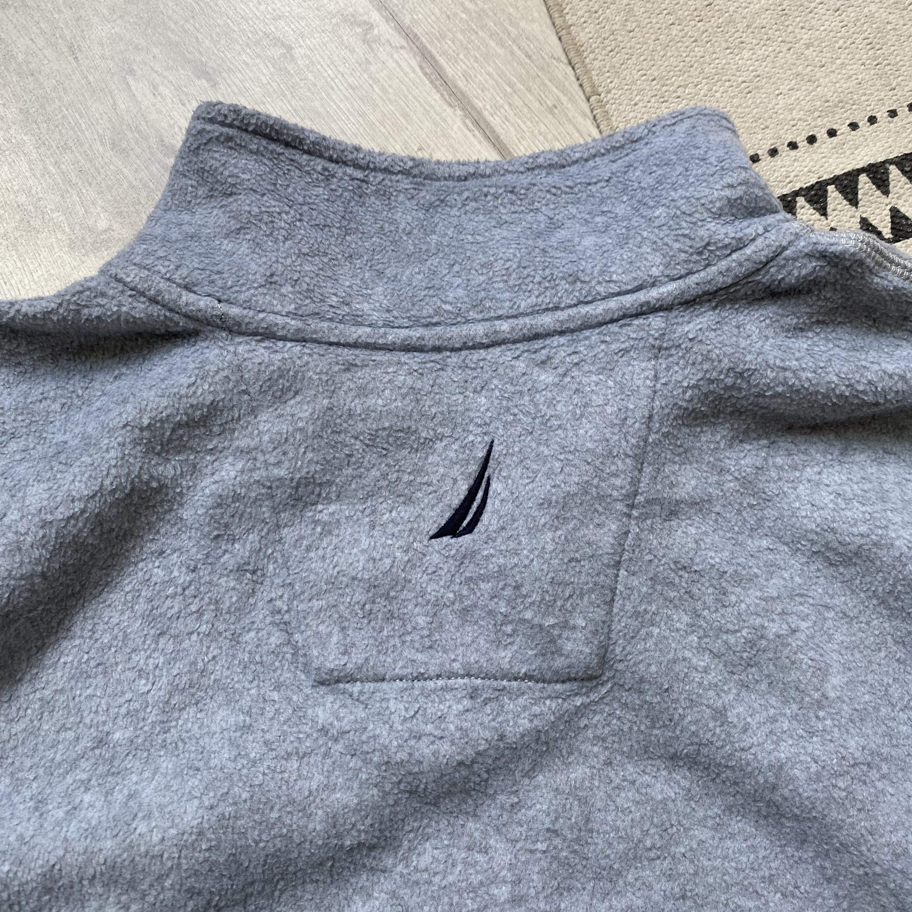 Nautica ⛷️ Vintage Nautica outdoor fleece sweater half zip big logo Size US XL / EU 56 / 4 - 10 Thumbnail