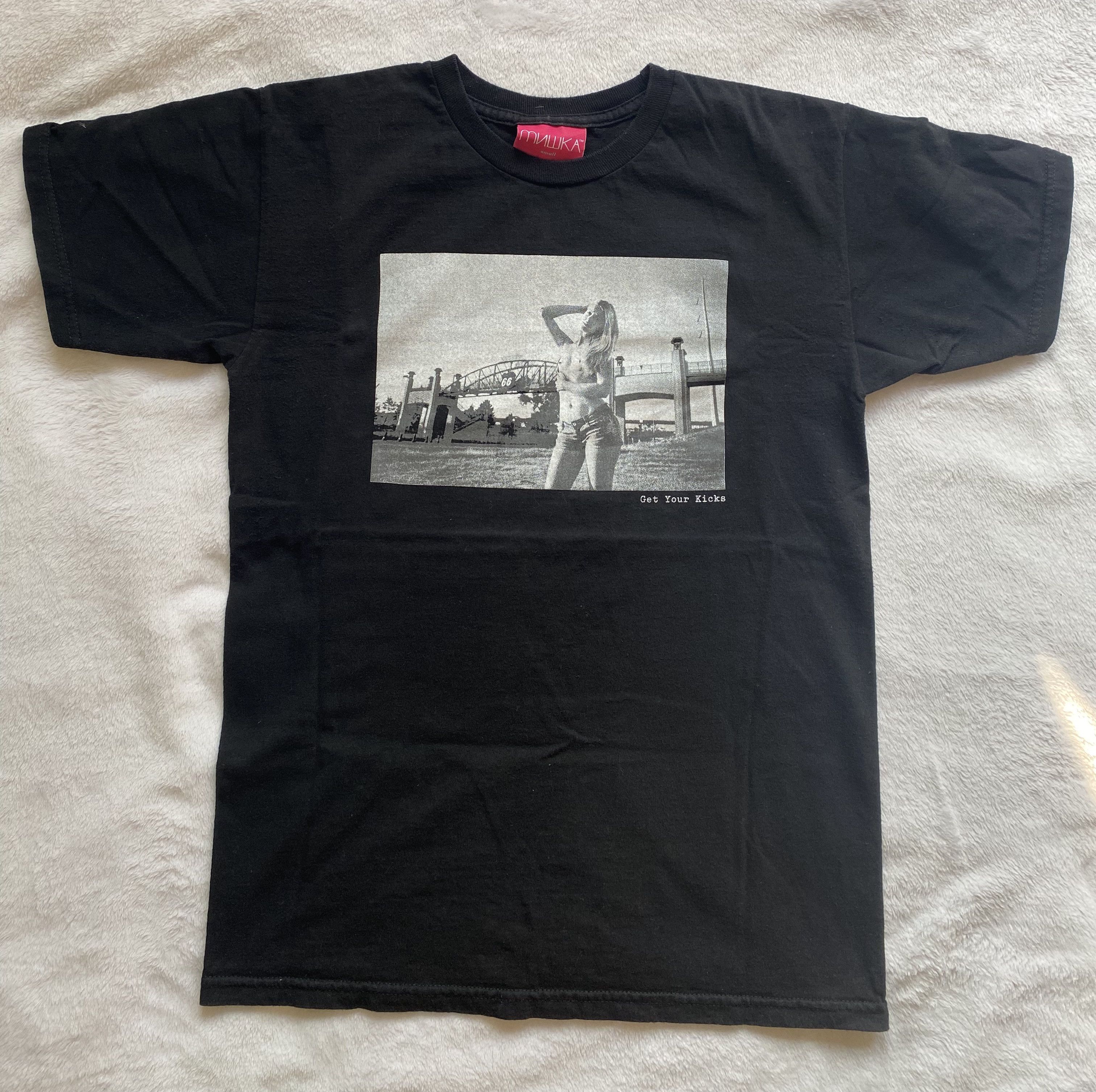 Image of Mishka Mnwka X Get Your Kicks Black T Shirt, Men's (Size Small)