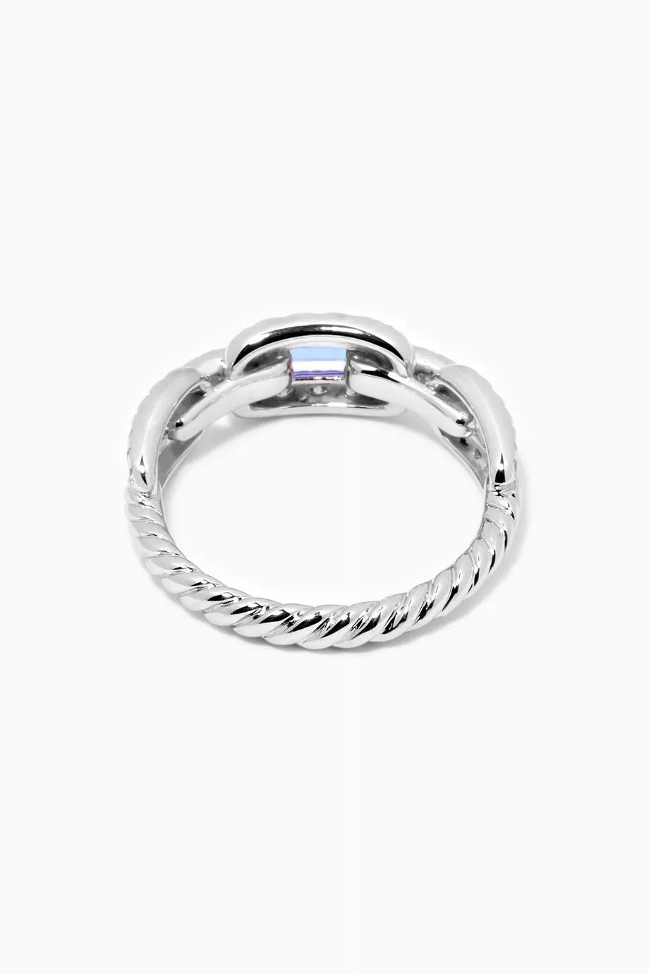 David Yurman oc11z0925 Size: OS / Tanzanite & Diamond Chain Link Ring Size ONE SIZE - 3 Thumbnail