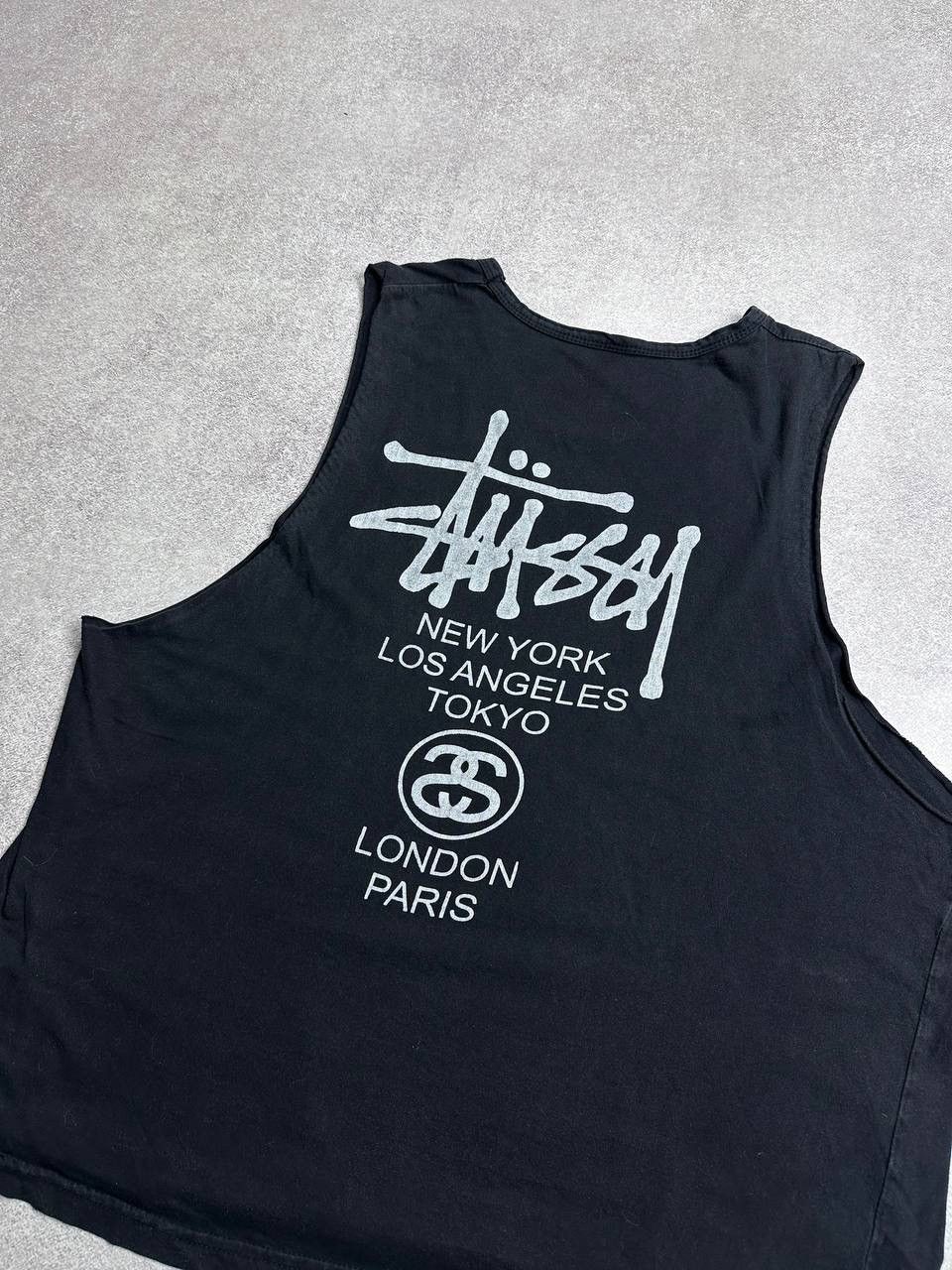 Stussy Vintage Stussy Big Logo Tank Top Rare L Size US L / EU 52-54 / 3 - 2 Thumbnail