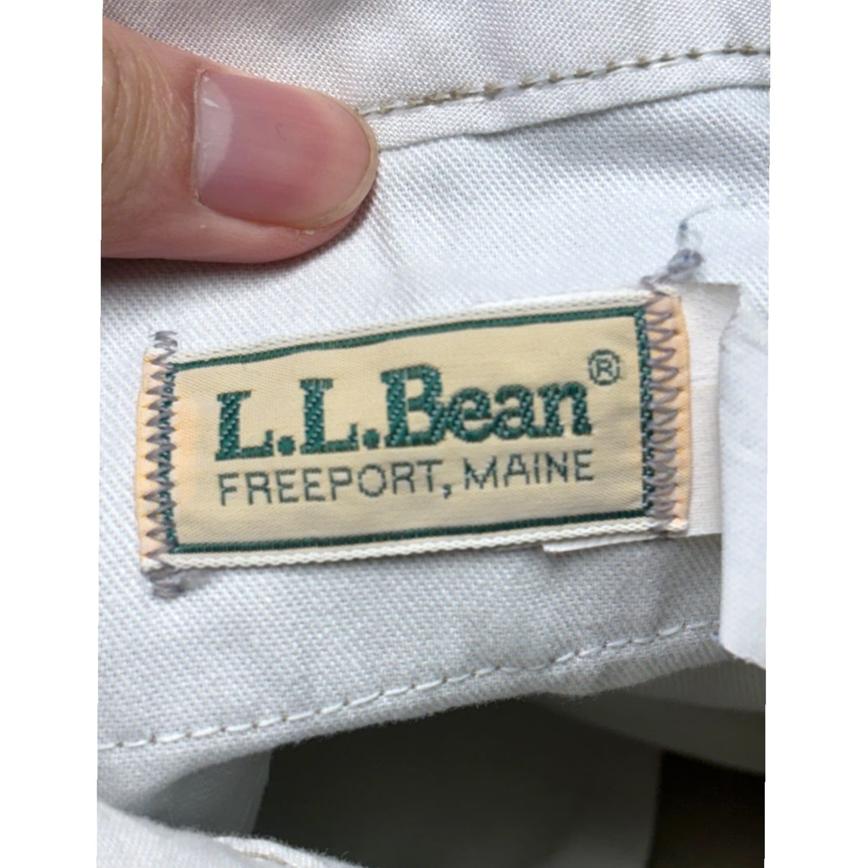Vintage VINTAGE LL Bean Chino Pants 38x28 Khaki Tan Beige 90s Mens Straight Flat Front Workwear Casual USA Size US 38 / EU 54 - 5 Thumbnail