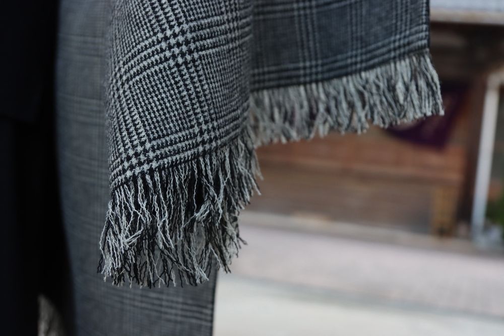 Yohji Yamamoto Yohji Yamamoto Pour Homme - Tweed Check Scrap Cape Coat Size US S / EU 44-46 / 1 - 12 Thumbnail