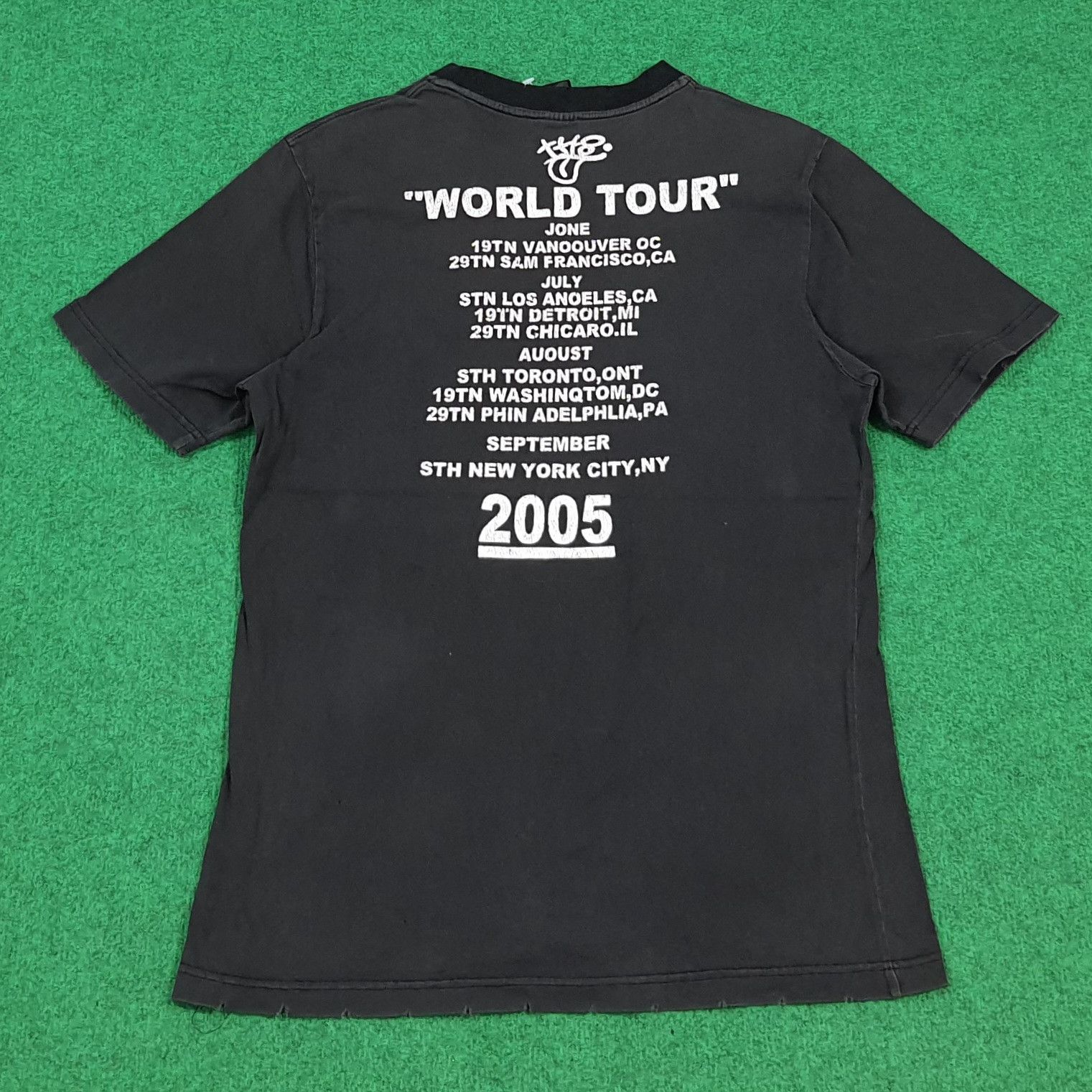 Number (N)ine Vintage Number Nine The Rolling Stones Tour Tee C299N32 Size US S / EU 44-46 / 1 - 3 Thumbnail