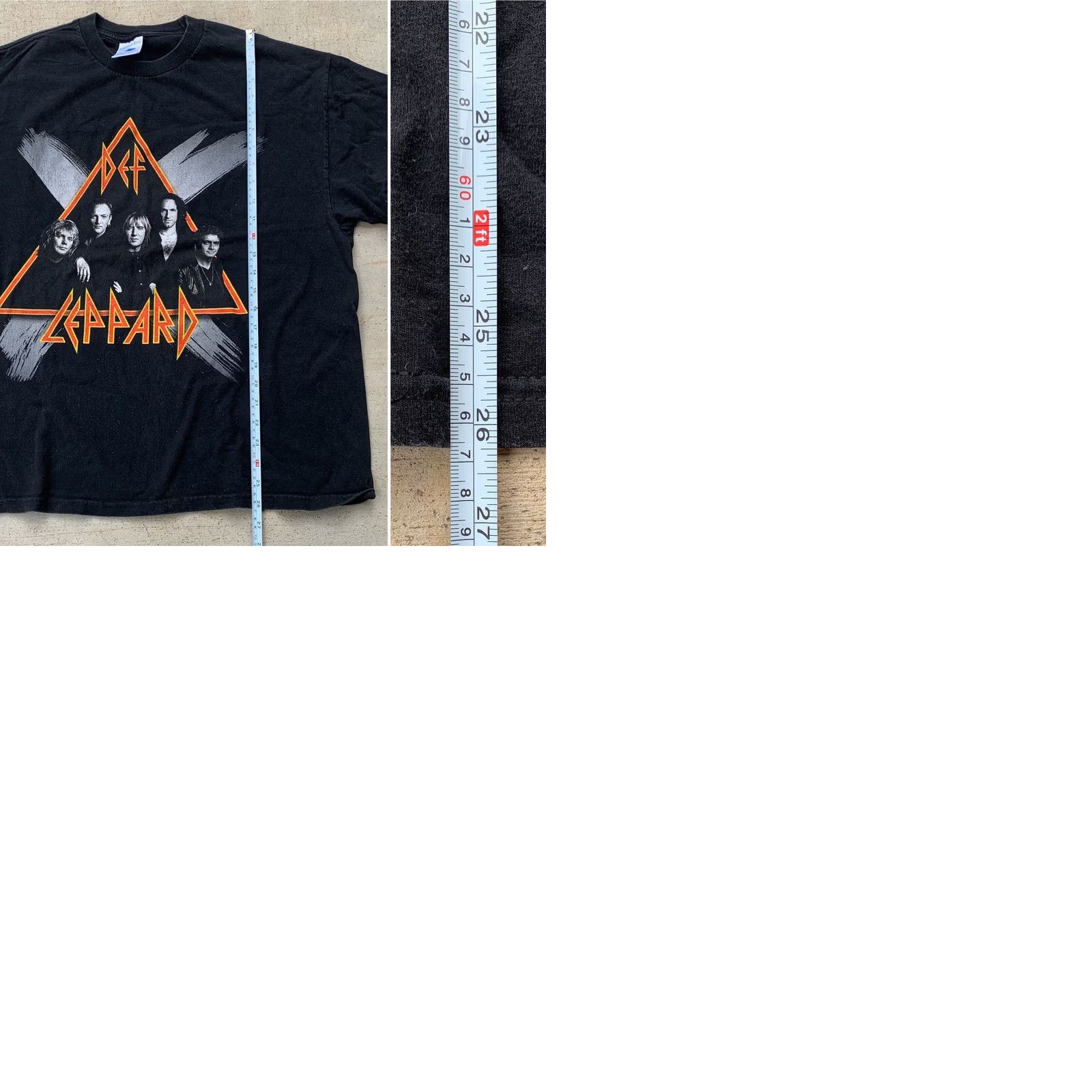 Vintage VINTAGE Def Leppard Tour T Shirt Concert Tee Band XL Black Cotton Graphic Print Mens Size US XL / EU 56 / 4 - 9 Thumbnail
