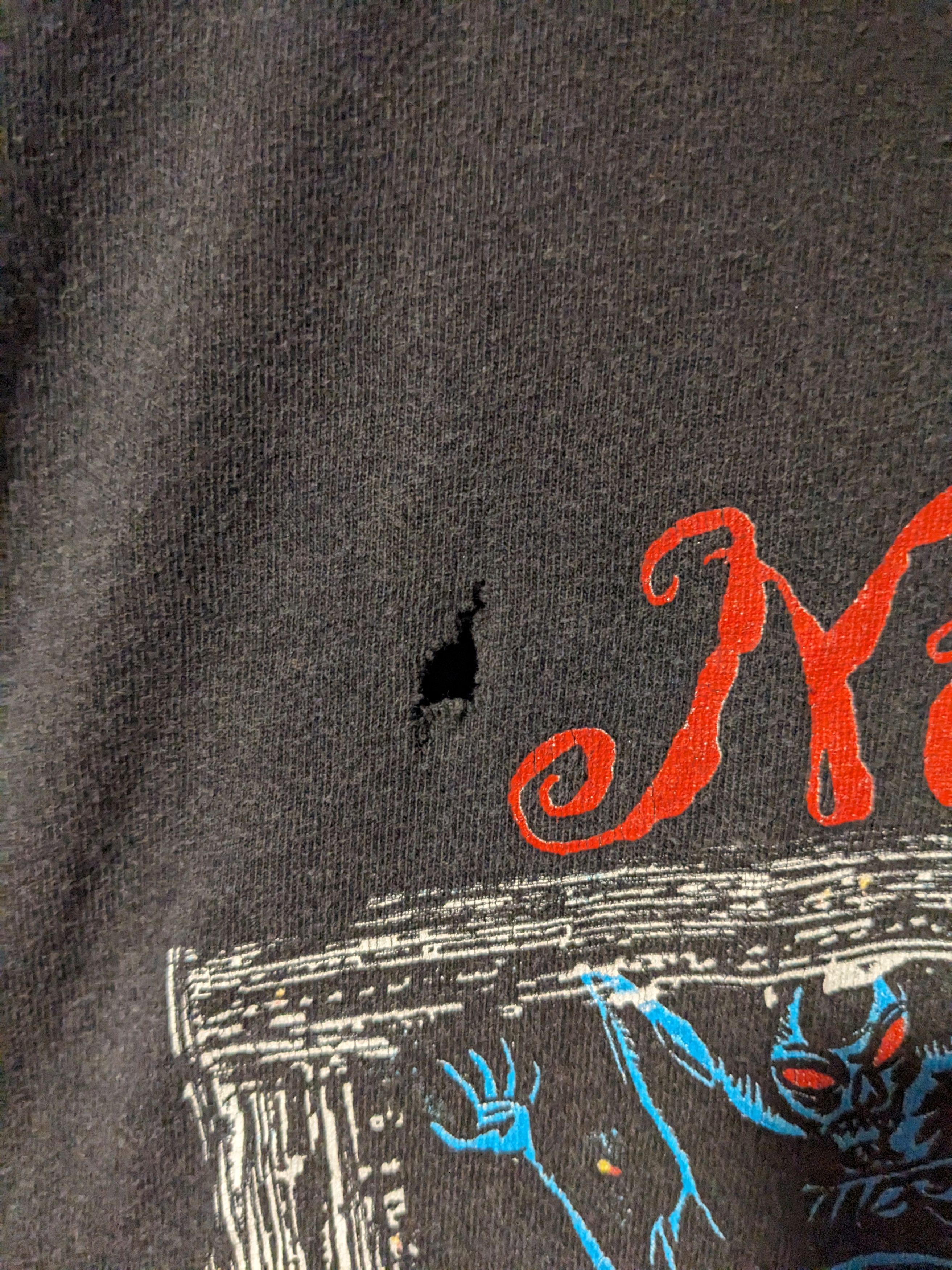 Aerosmith × Band Tees × Vintage Vintage 1997 Aerosmith Nine Lives Cat Black Large T-Shirt Size US L / EU 52-54 / 3 - 5 Thumbnail