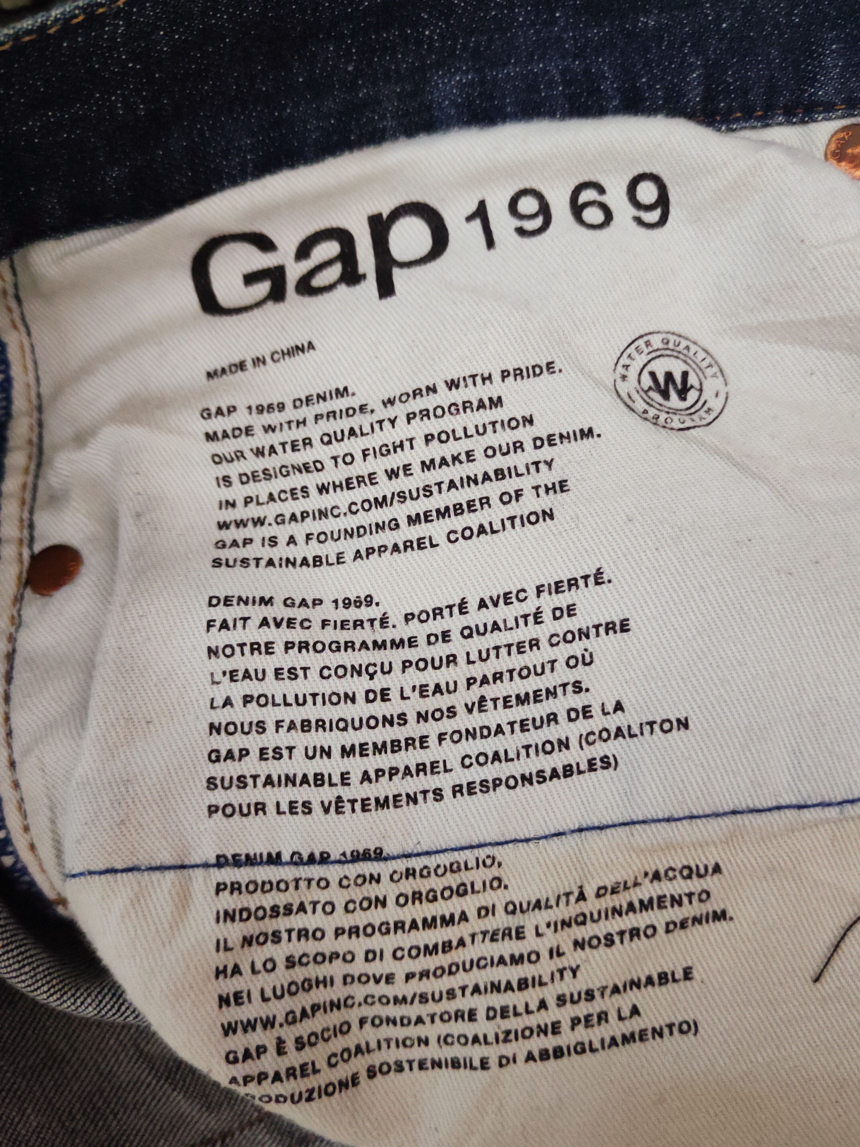 Gap Gap Dark Blue Faded Distressed Ripped Jeans #S2728 Size US 33 - 17 Thumbnail