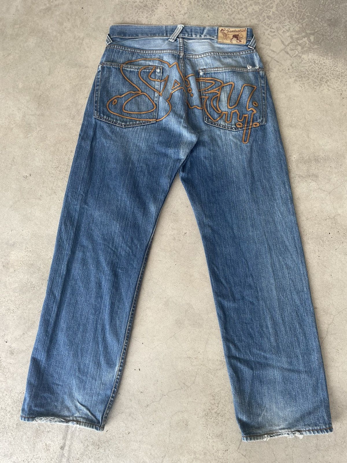 Japanese Brand Japanese Brand Embroidered Jeans Size US 32 / EU 48 - 1 Thumbnail
