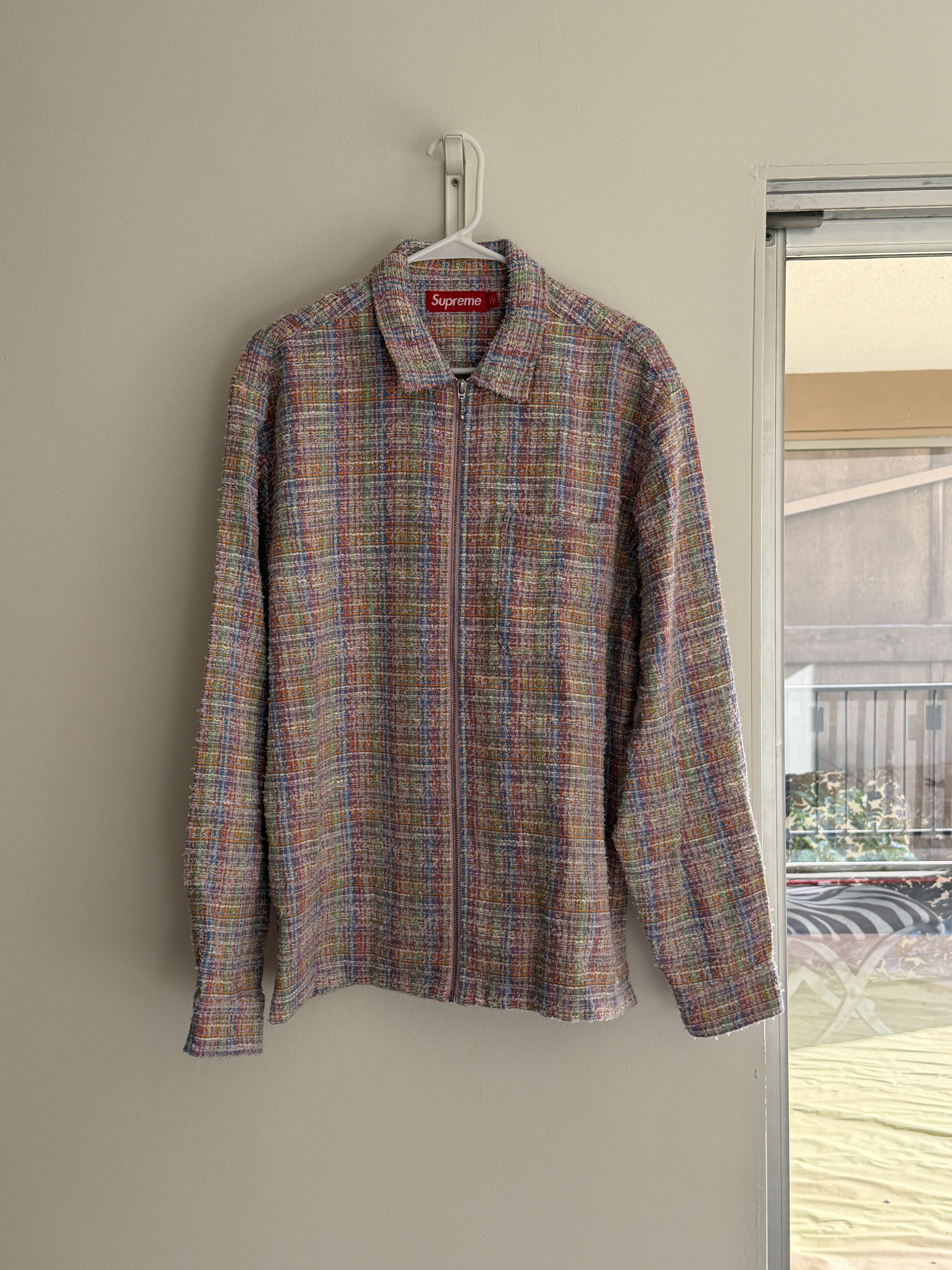 Supreme Boucle Zip Up Shirt (SS26)
