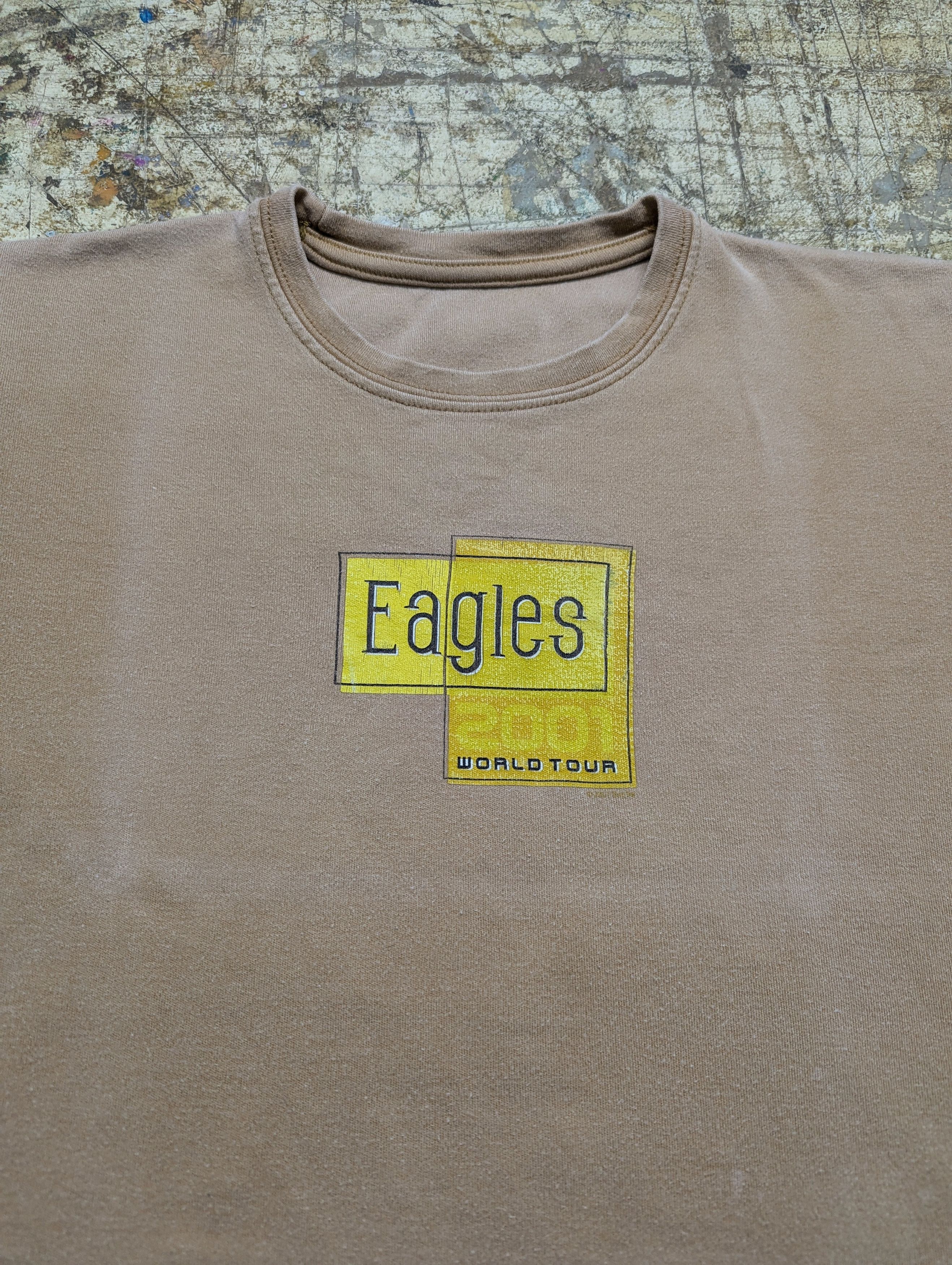 Band Tees × Vintage Rare! 2001 Eagles Central Logo Tour T Shirt Top Size M / US 6-8 / IT 42-44 - 1 Thumbnail