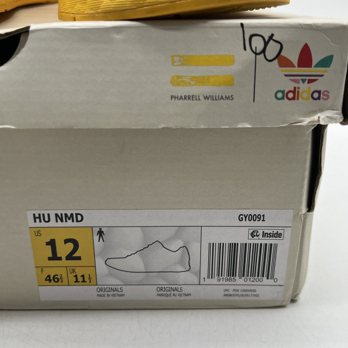 Adidas Pharrell x NMD human race yellow Size US 12 / EU 45 - 6 Thumbnail