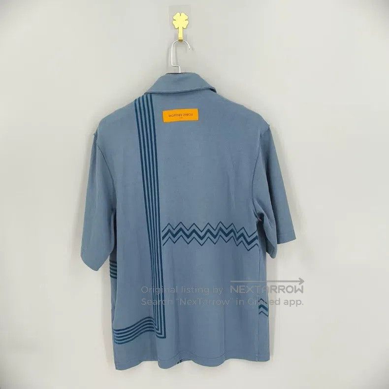 Louis Vuitton Louis Vuitton Blue flocked brand logo printed knitted shor Size US S / EU 44-46 / 1 - 2 Thumbnail