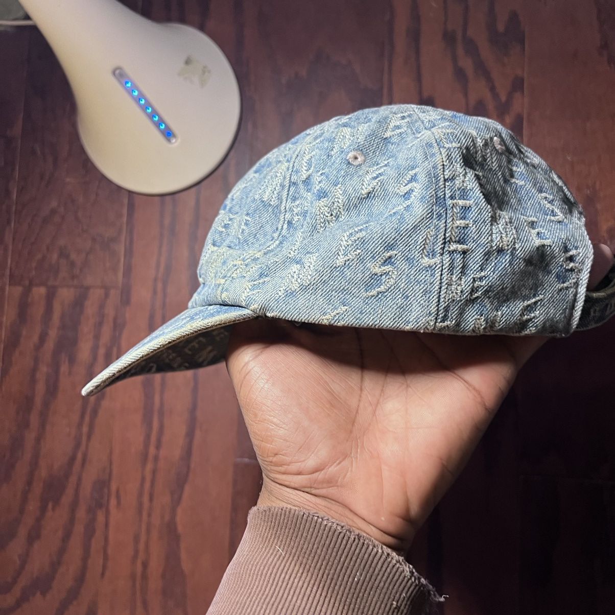 Supreme Supreme Warp Jacquard Logos Denim 6-Panel cap Size ONE SIZE - 2 Thumbnail