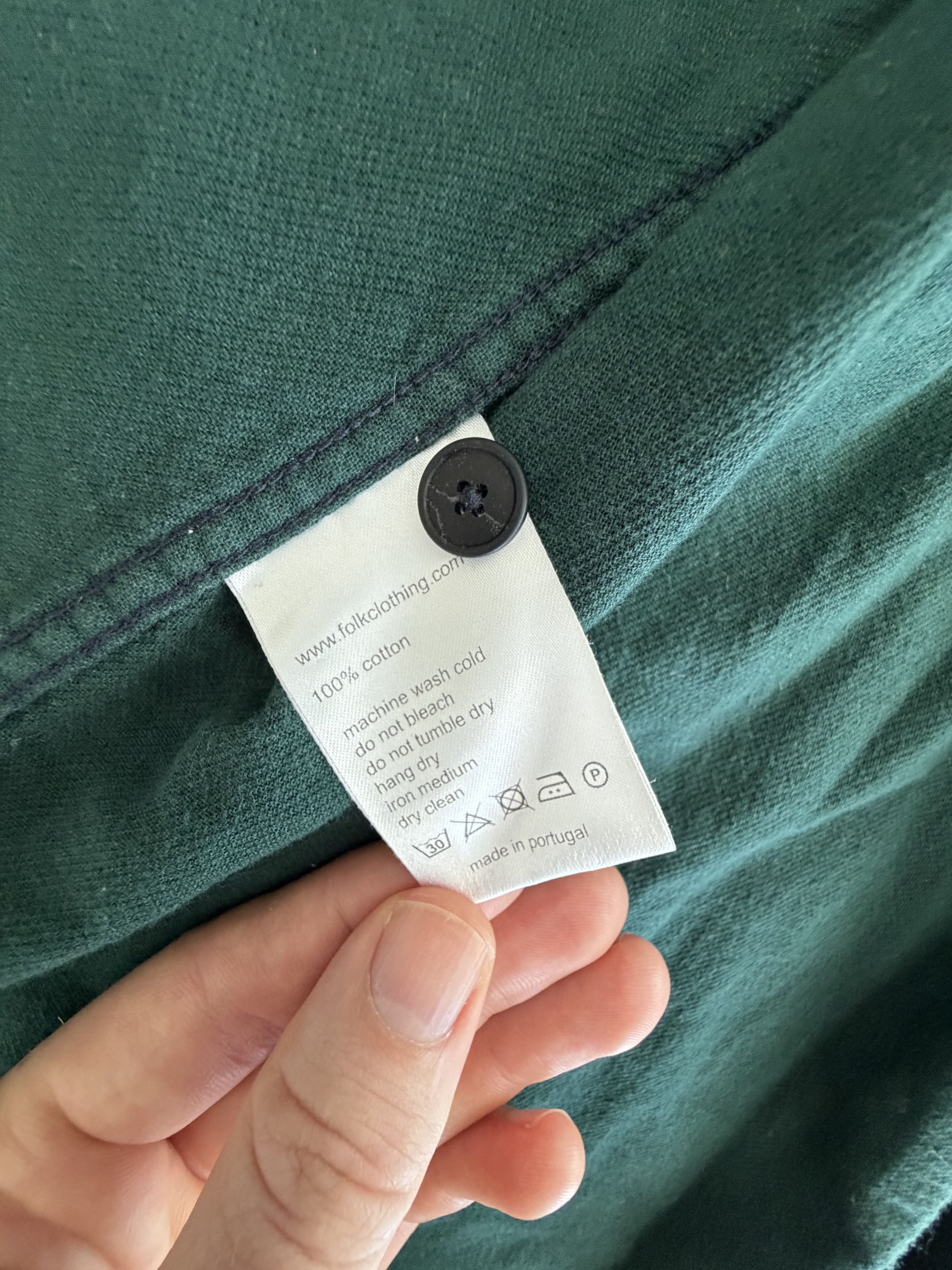 Folk Folk Navy Felt Shirt Size US M / EU 48-50 / 2 - 11 Thumbnail