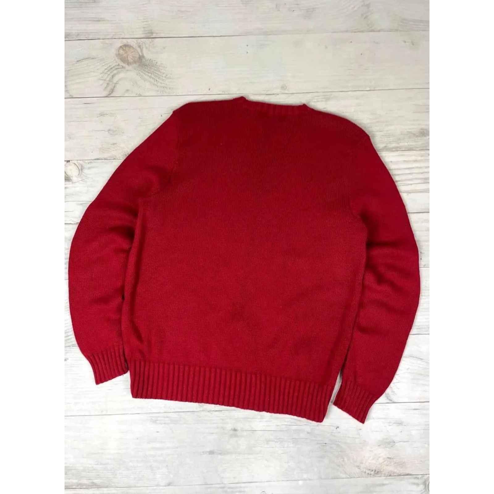 Polo Ralph Lauren VINTAGE Polo Ralph Lauren Sweater 90s USA Men Size S Red Knit Size US S / EU 44-46 / 1 - 7 Thumbnail