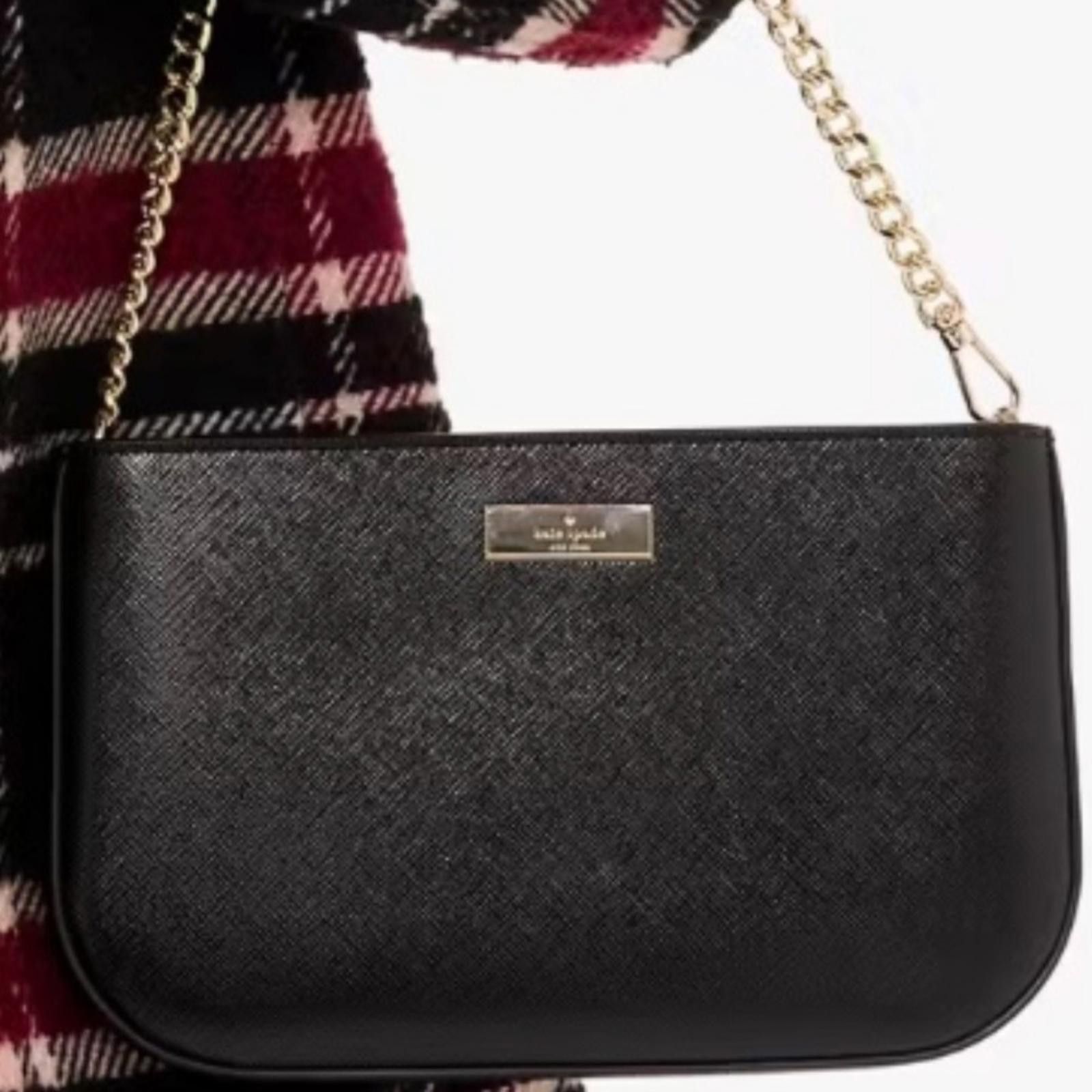 Other Kate Spade Kenzie Lilly Pochette Glitter Black Clutch Size ONE SIZE - 4 Thumbnail