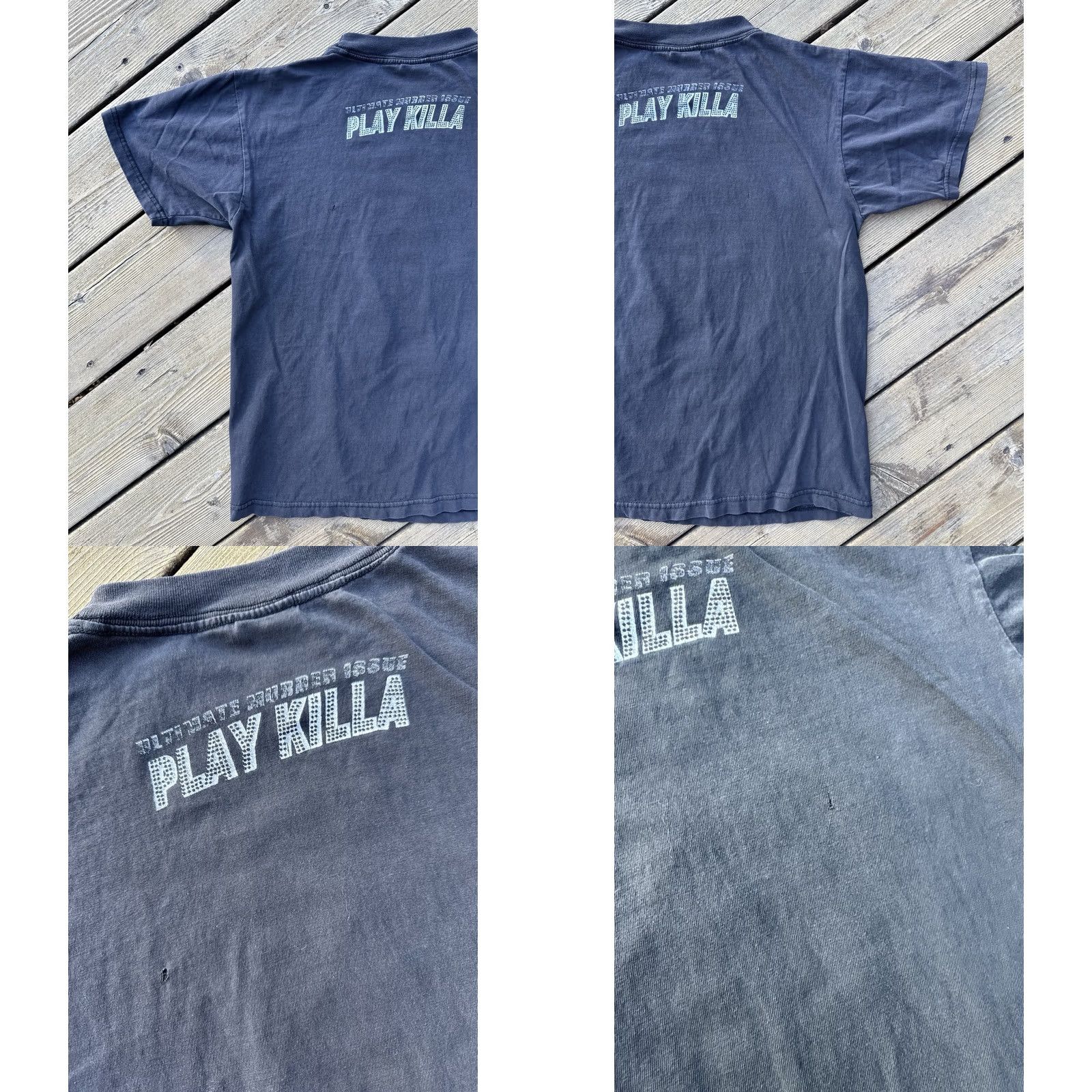 Vintage CH Gold Series Chucky Childs Play Horror Movie Killa Graphic Tee Shirt Black Mens M Size US M / EU 48-50 / 2 - 8 Thumbnail