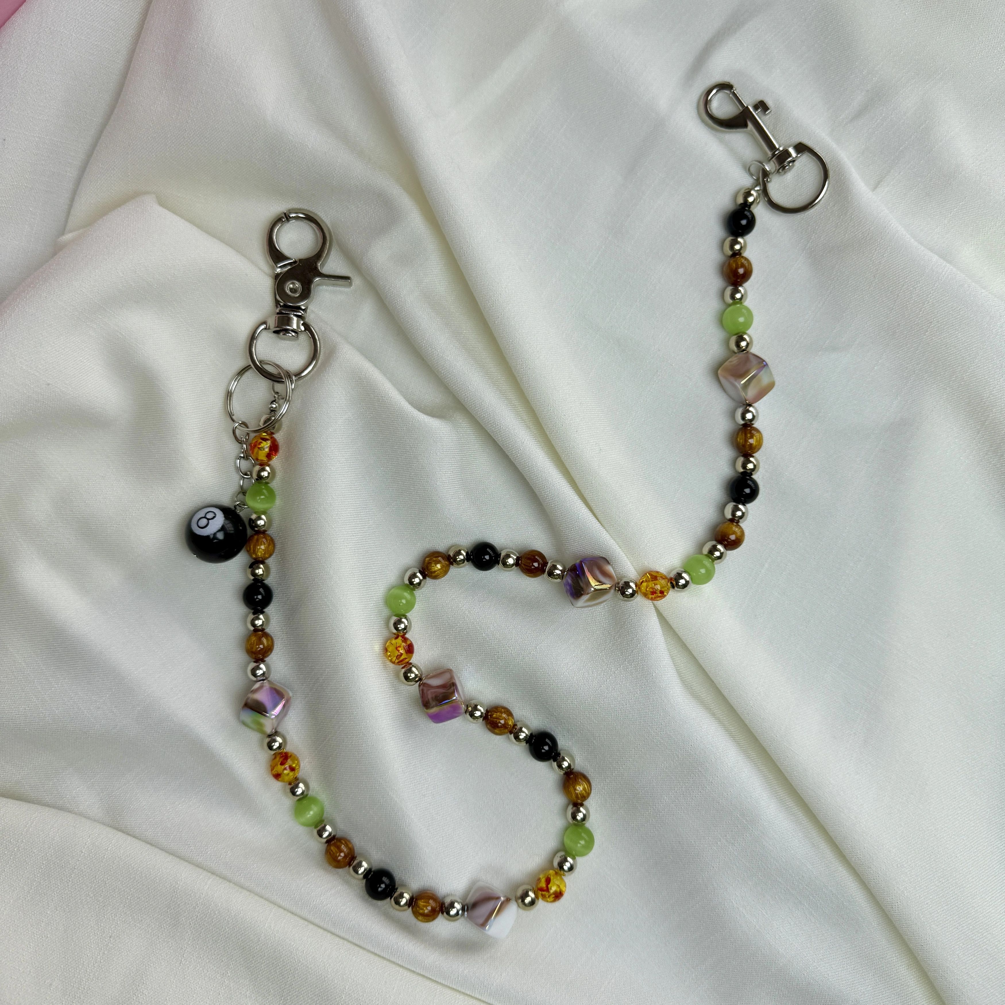 Jewelry Multicolor Pants Waist Chain Sparkling Pearl Decoration Size ONE SIZE - 2 Thumbnail