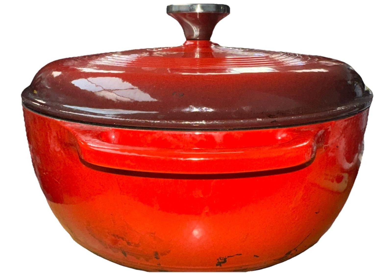 Other Lodge Cast Iron Porcelain Enameled 6 qt Dutch Oven Red Size ONE SIZE - 7 Thumbnail