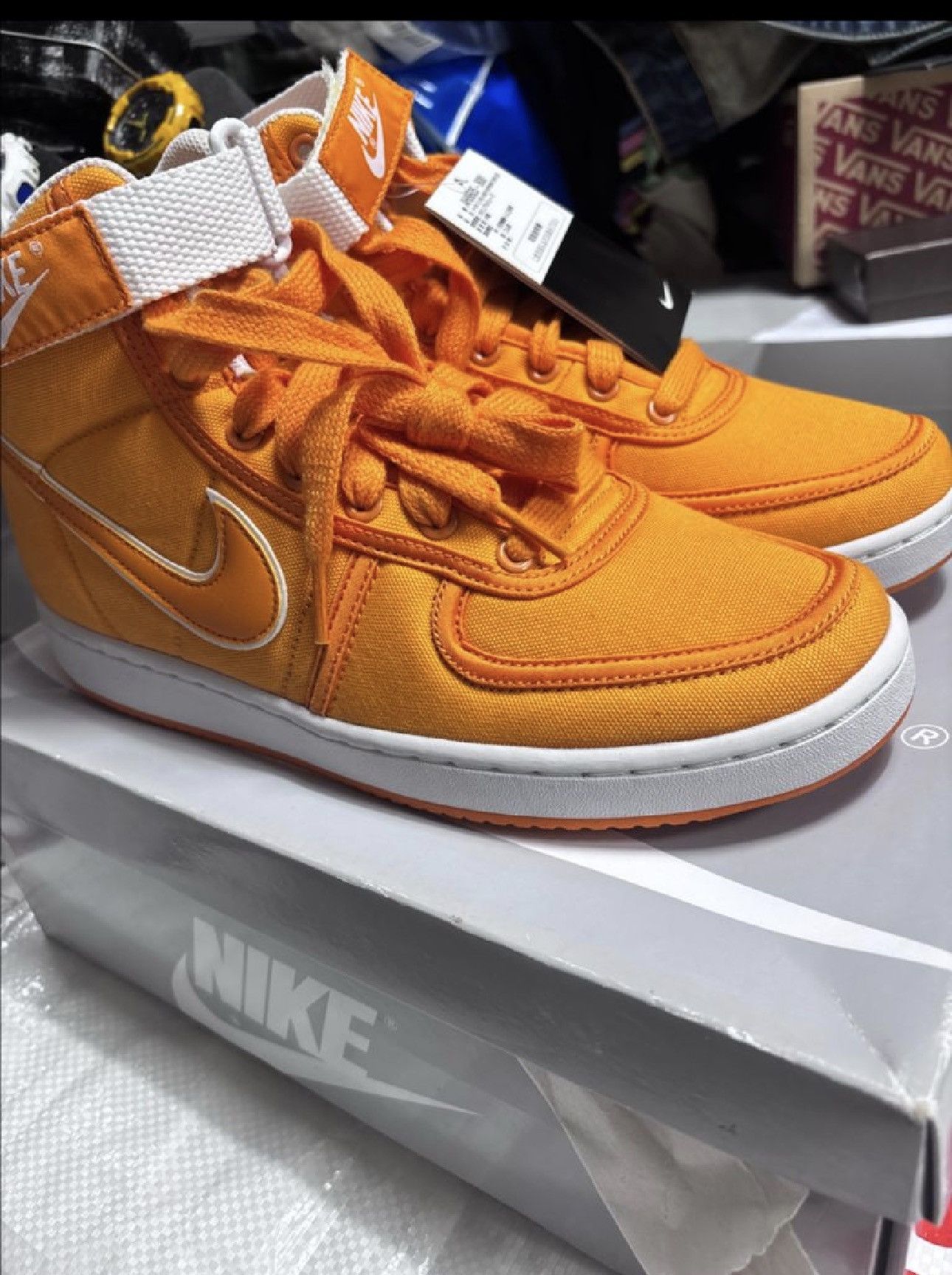 Nike Nike Vandal High Supreme Orange Canvas Doc Brown Size US 8 / EU 41 - 1 Thumbnail