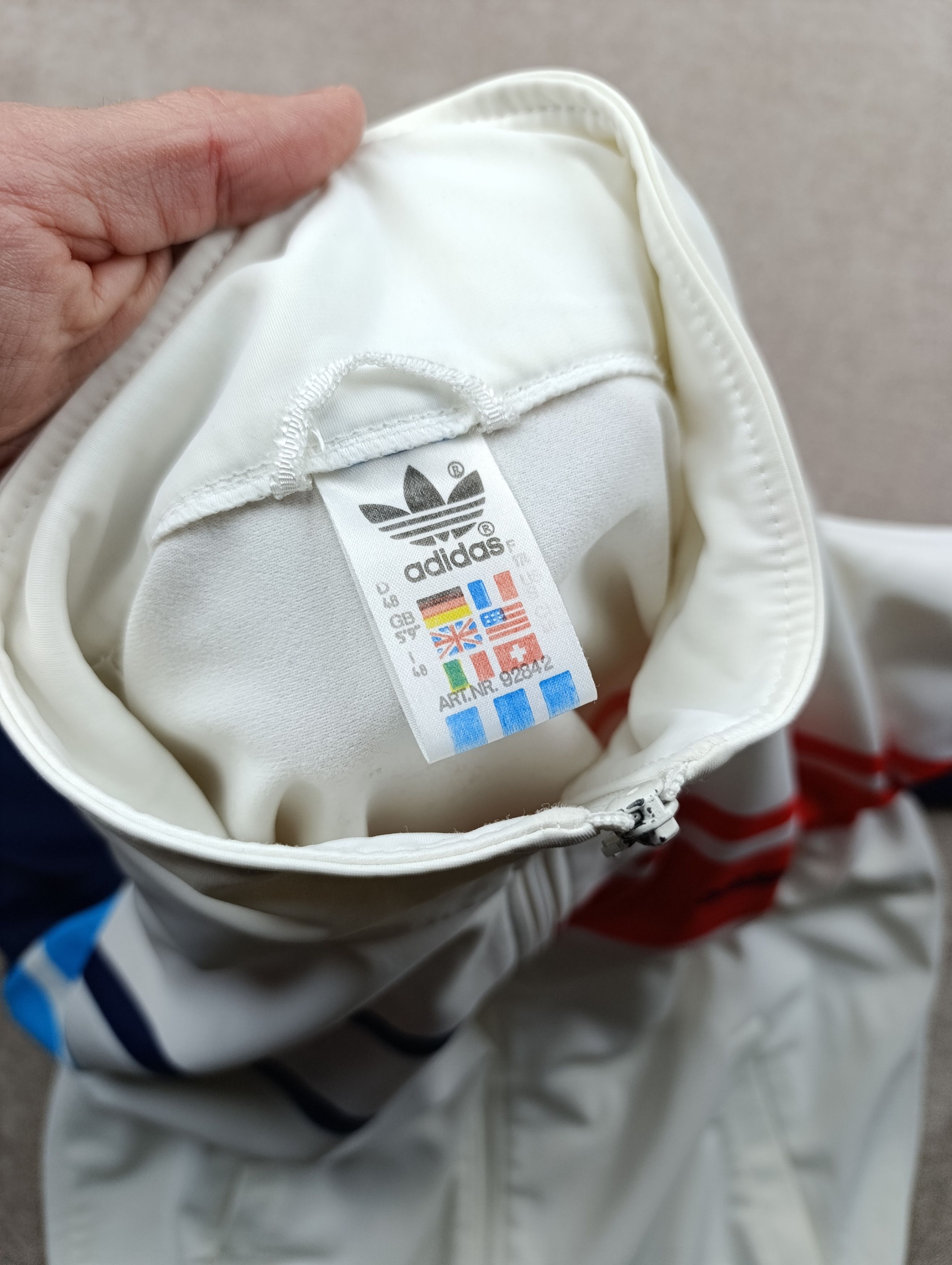 Adidas VINTAGE 80S ADIDAS TRACK JACKET MADE IN WEST GERMANY Size US S / EU 44-46 / 1 - 11 Thumbnail