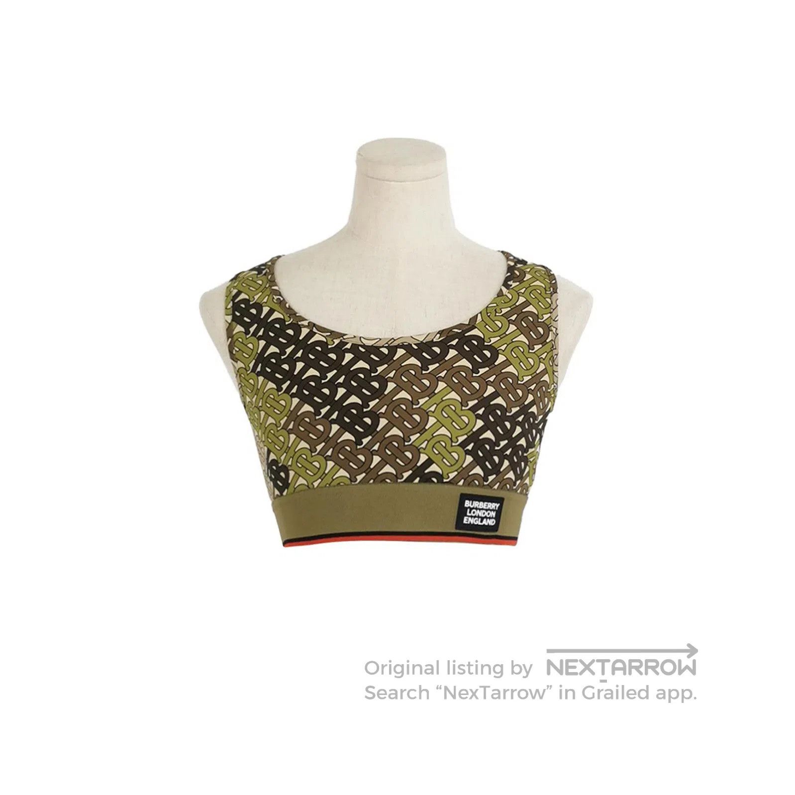 Burberry Burberry Color Blocked TB Logo Crop Top . Size US XXS / EU 40 - 1 Thumbnail