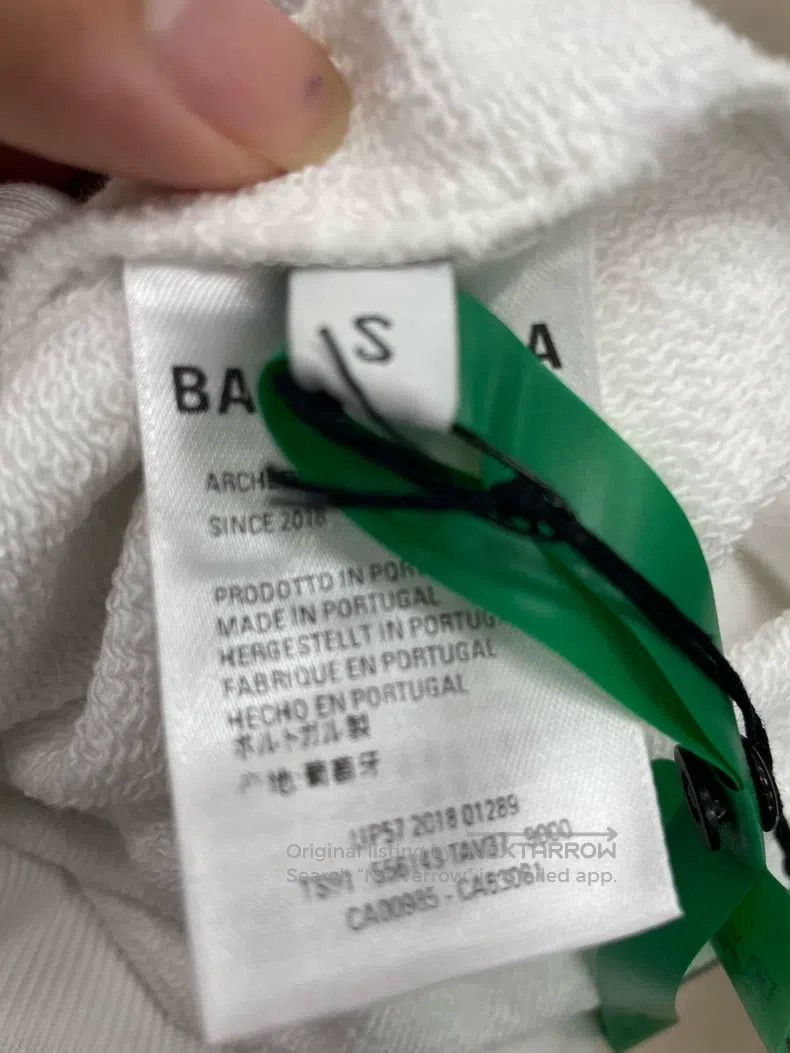 Balenciaga Balenciaga Logo print cotton hooded sweatshirt Size US S / EU 44-46 / 1 - 4 Thumbnail