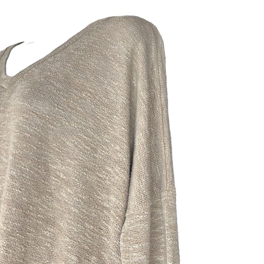 Other Talula Womens Size Medium Sweater Tan V Neck Long Sleeve Ray Size M / US 6-8 / IT 42-44 - 4 Thumbnail