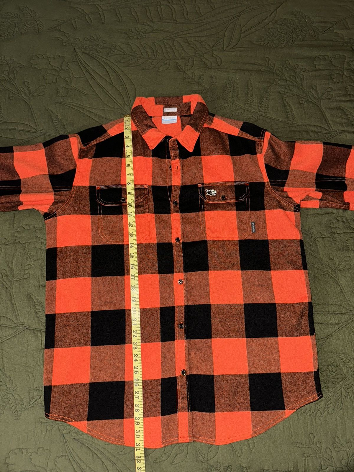 Columbia Large Columbia Oregon State Beavers Flannel. Orange/Black Size US L / EU 52-54 / 3 - 5 Thumbnail