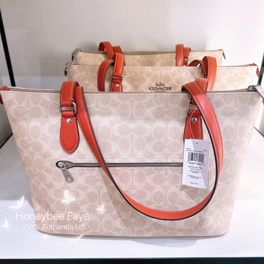 Coach Gallery Tote Bag In Signature Canvas CW381 Size ONE SIZE - 3 Thumbnail