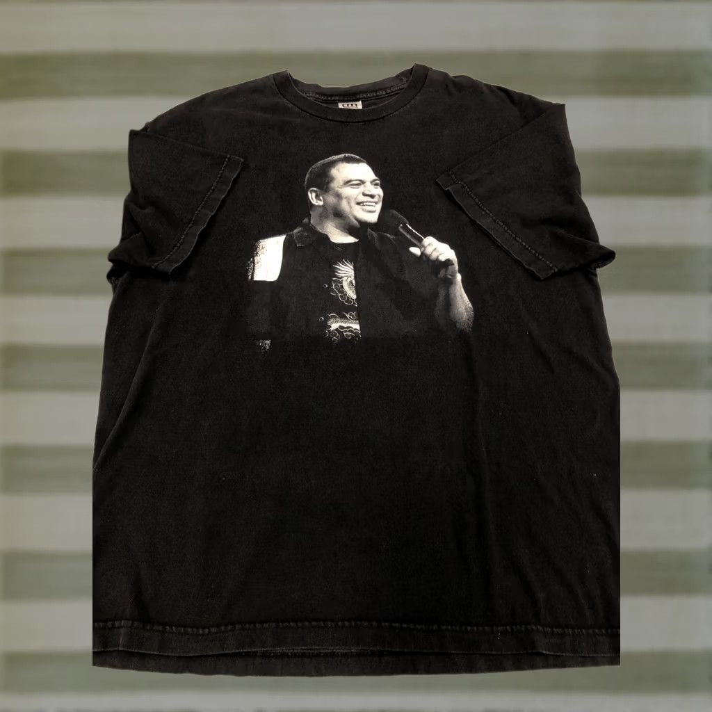 Vintage VINTAGE Carlos Mencia “If You Ain’t Laughin…You Ain’t Livin” T-Shirt Men's Black XL Graphic Print Comedy Shirt Size US XL / EU 56 / 4 - 1 Thumbnail